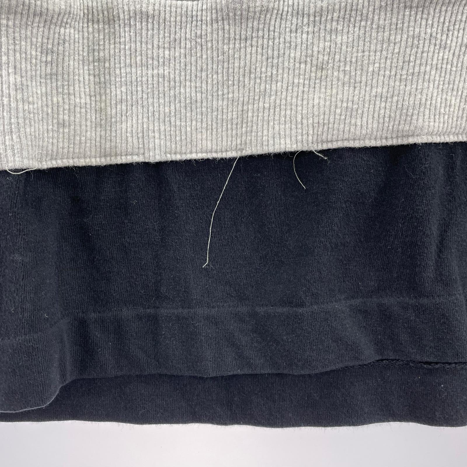 スウェット レイヤーデザインスウェット L GRY L グレー