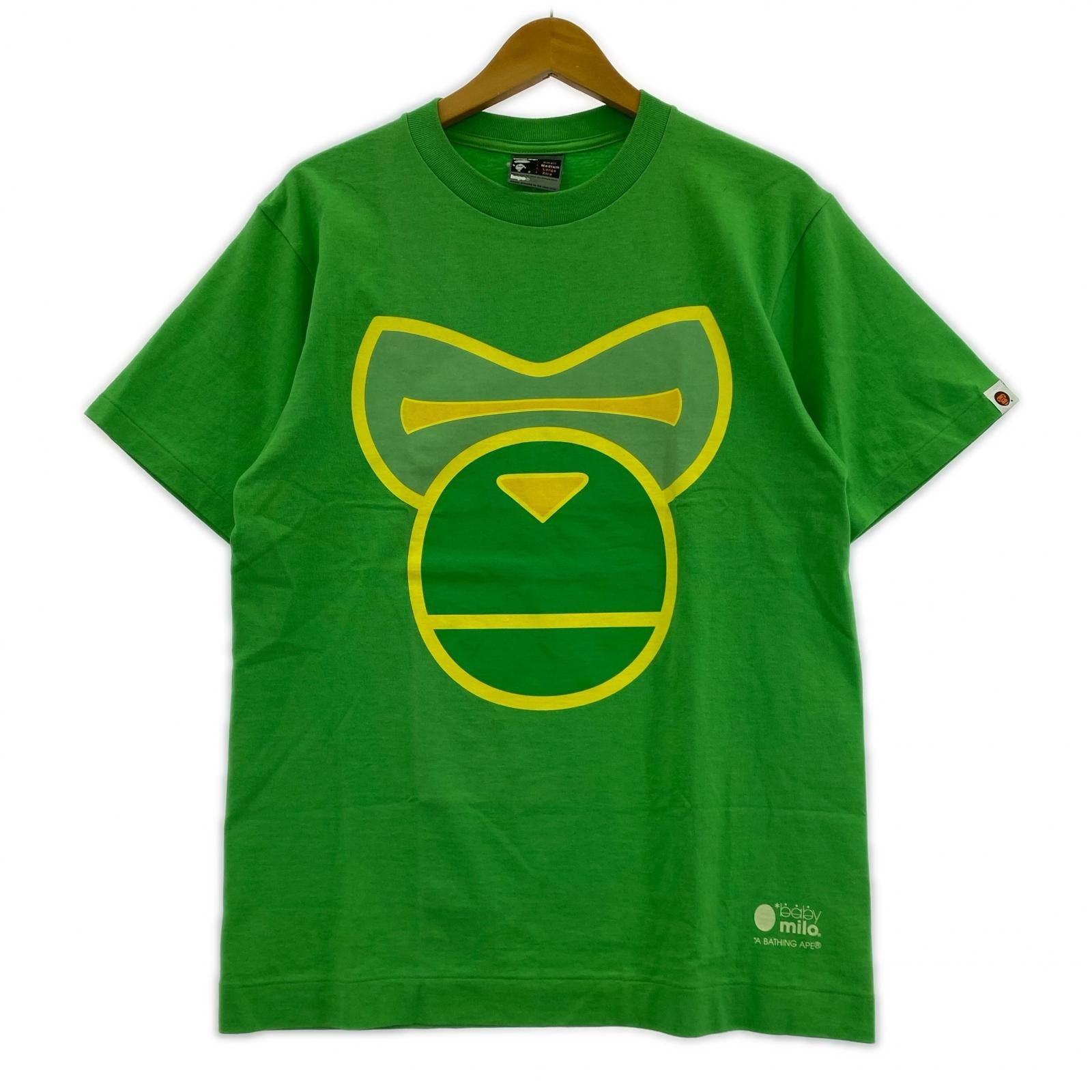 半袖Tシャツ 90s baby milo プリントTee GRN M グリーン