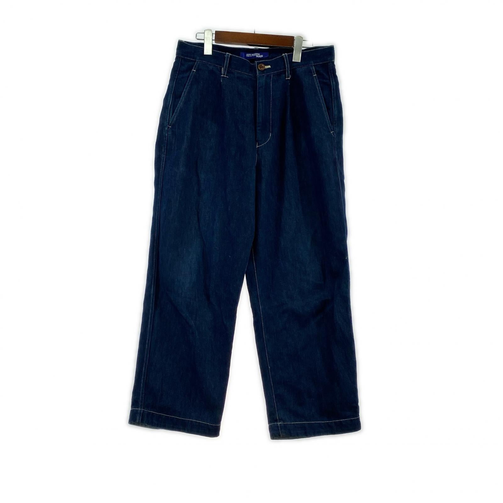 デニムパンツ 16ss コットンリネンデニム XS IDG ブルー
