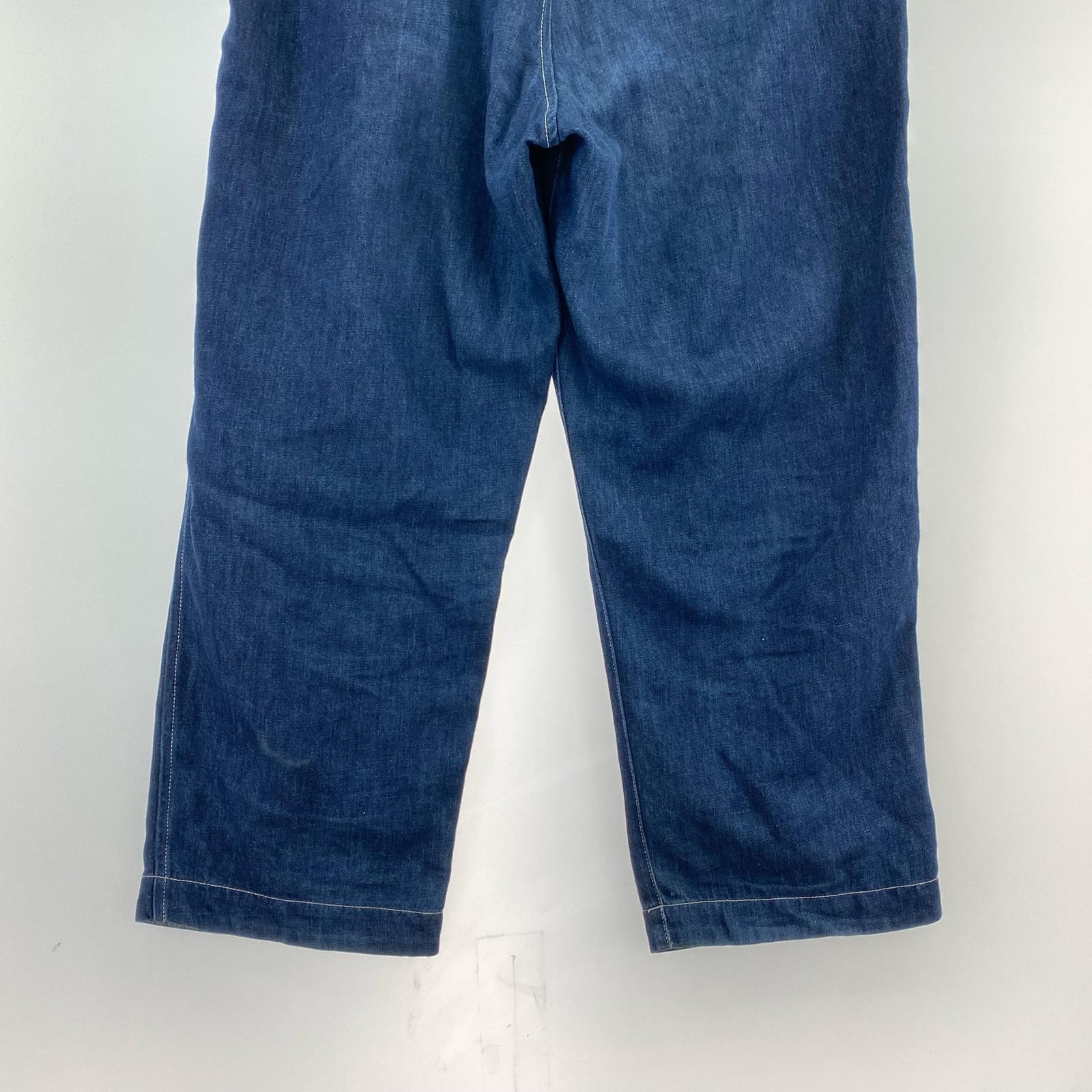 デニムパンツ 16ss コットンリネンデニム XS IDG ブルー