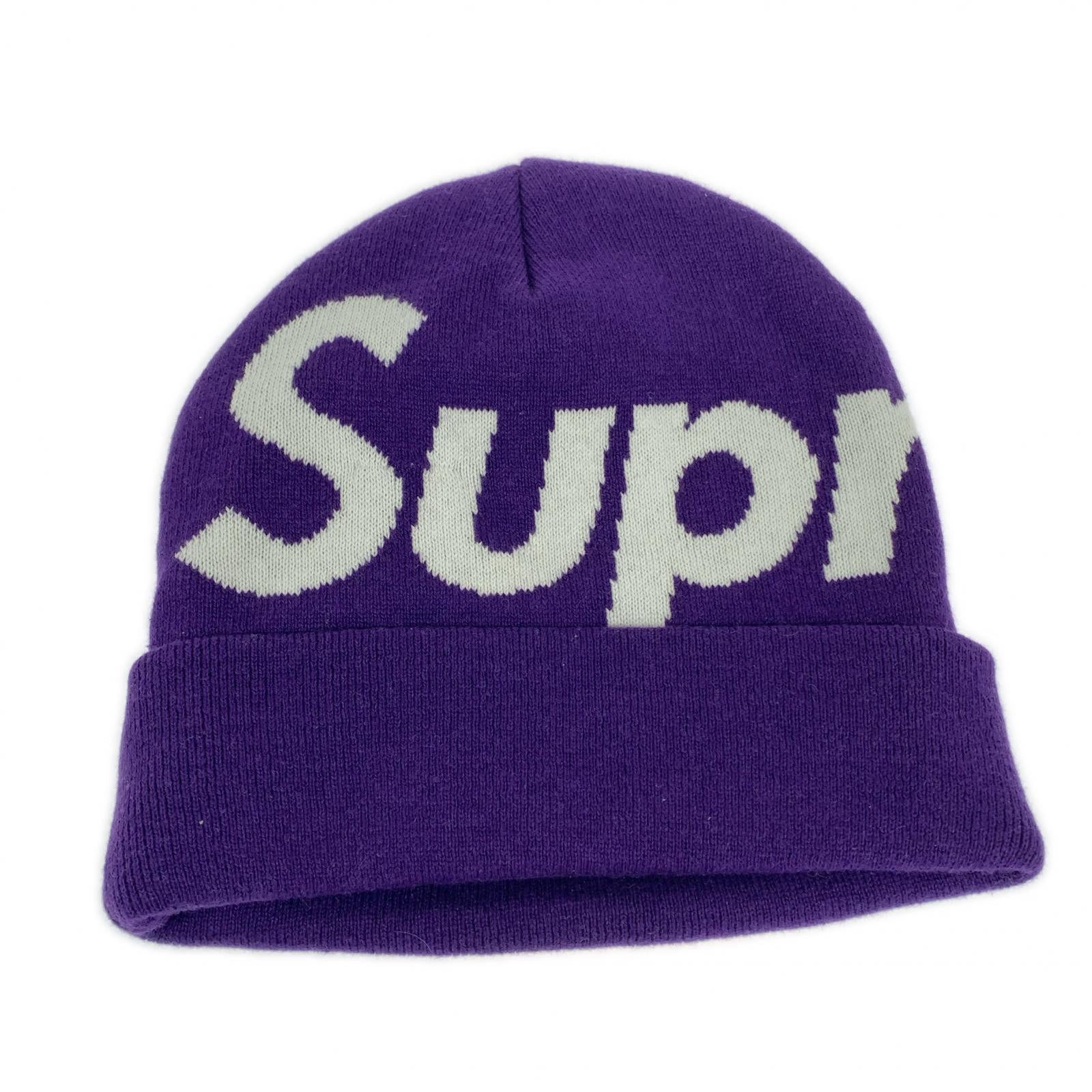 ニットキャップ Supreme 25AW Big Logo Beanie 紫 パープル