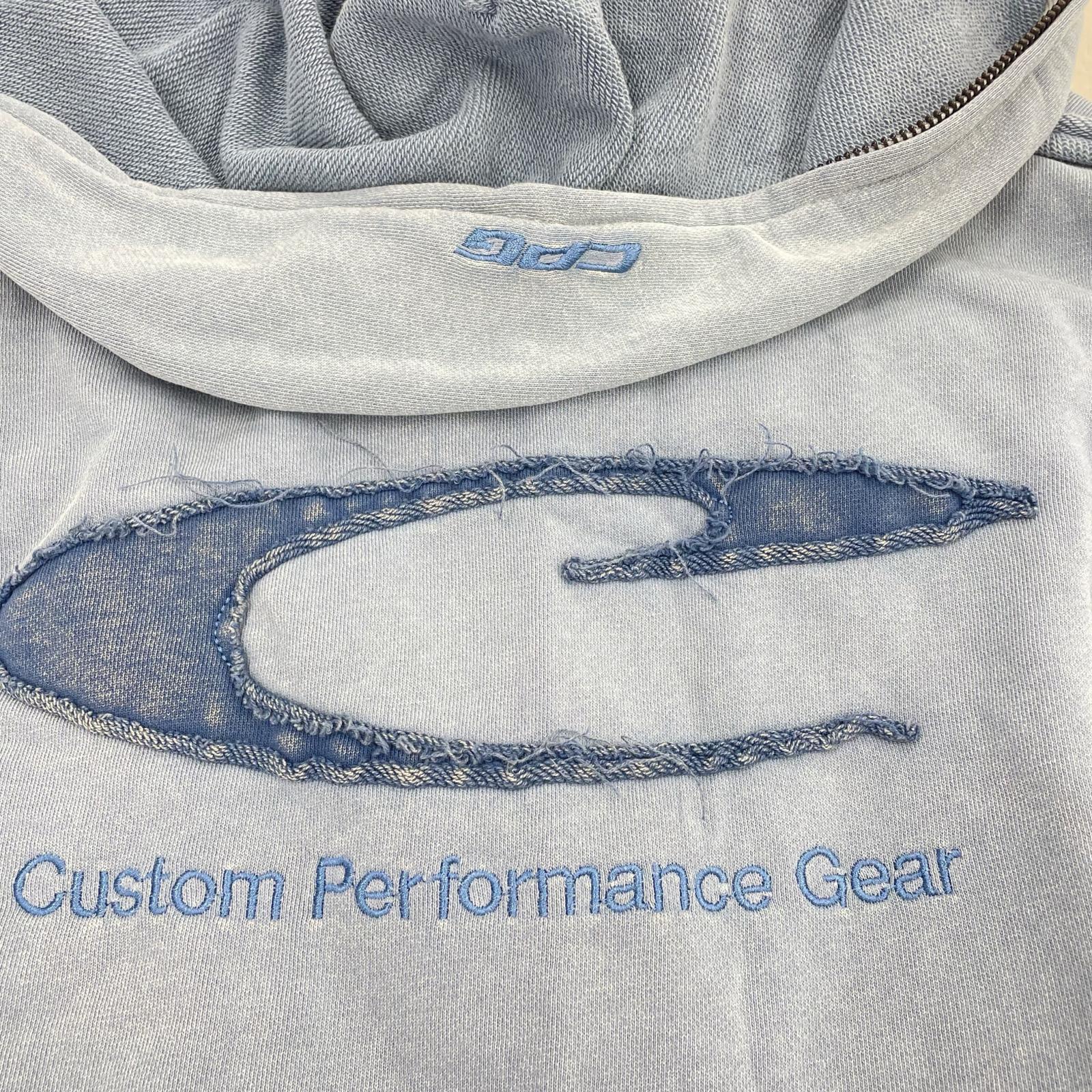 パーカー F-LAGSTUF-F Age Factory CPG LOGO DYE ZIP ブルー