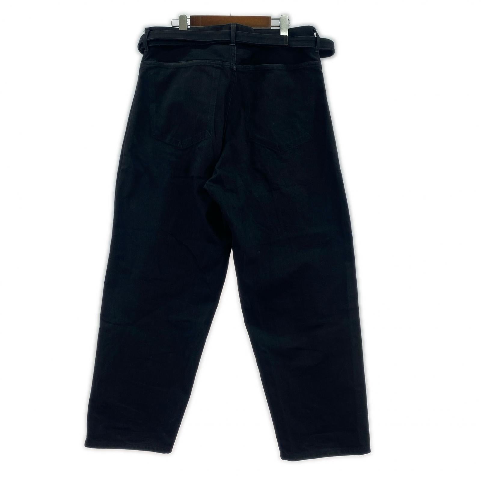 パンツ 12.9oz Selvage Denim GI-belt Pants 3 3 ブラック
