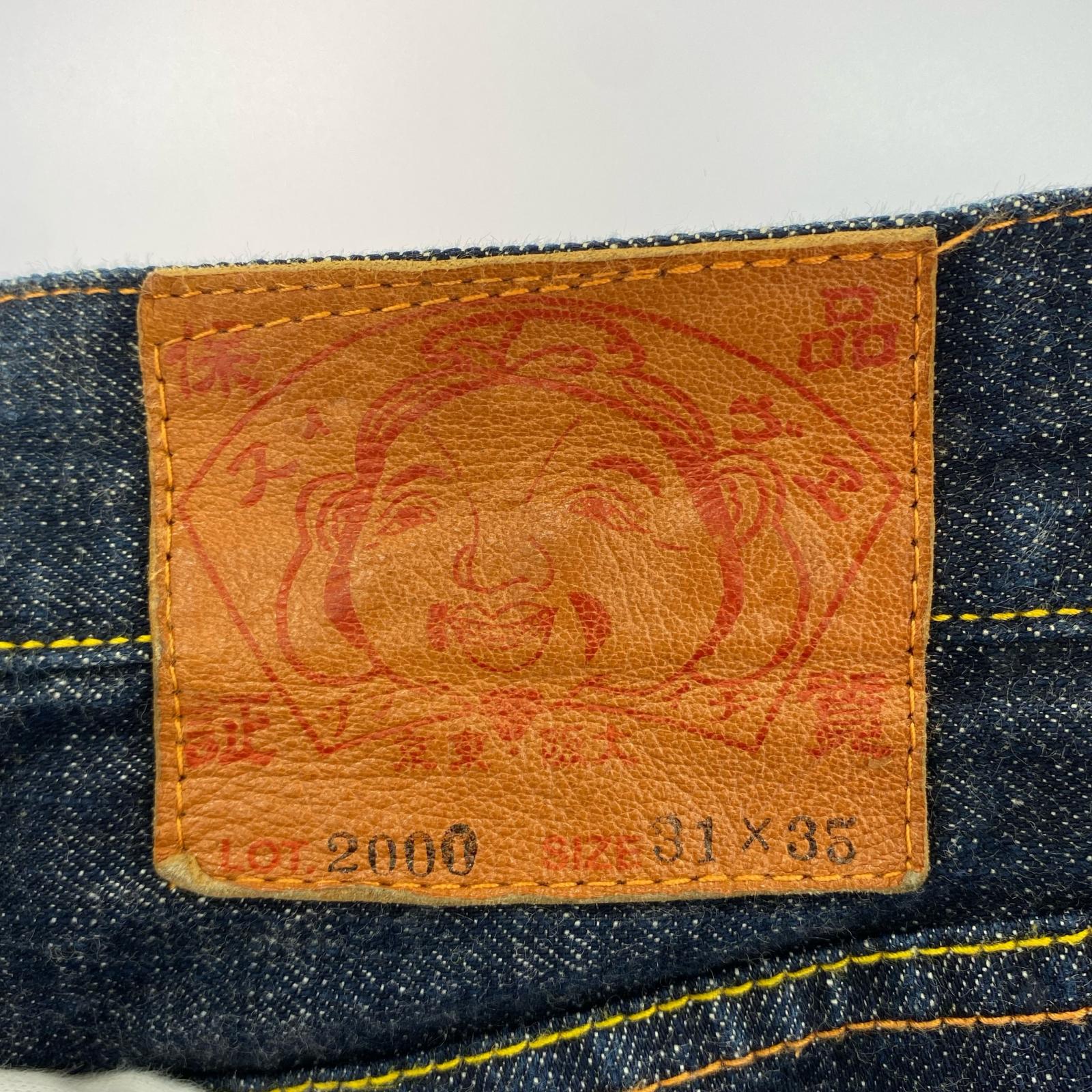 デニムパンツ Lot.2000 カモメ刺繍 31×35 濃紺 31 ネイビー