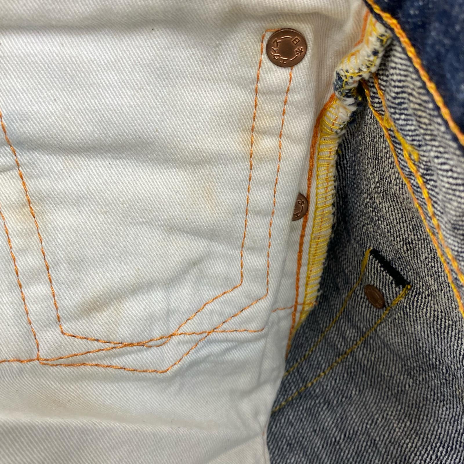 デニムパンツ Lot.2000 カモメ刺繍 31×35 濃紺 31 ネイビー