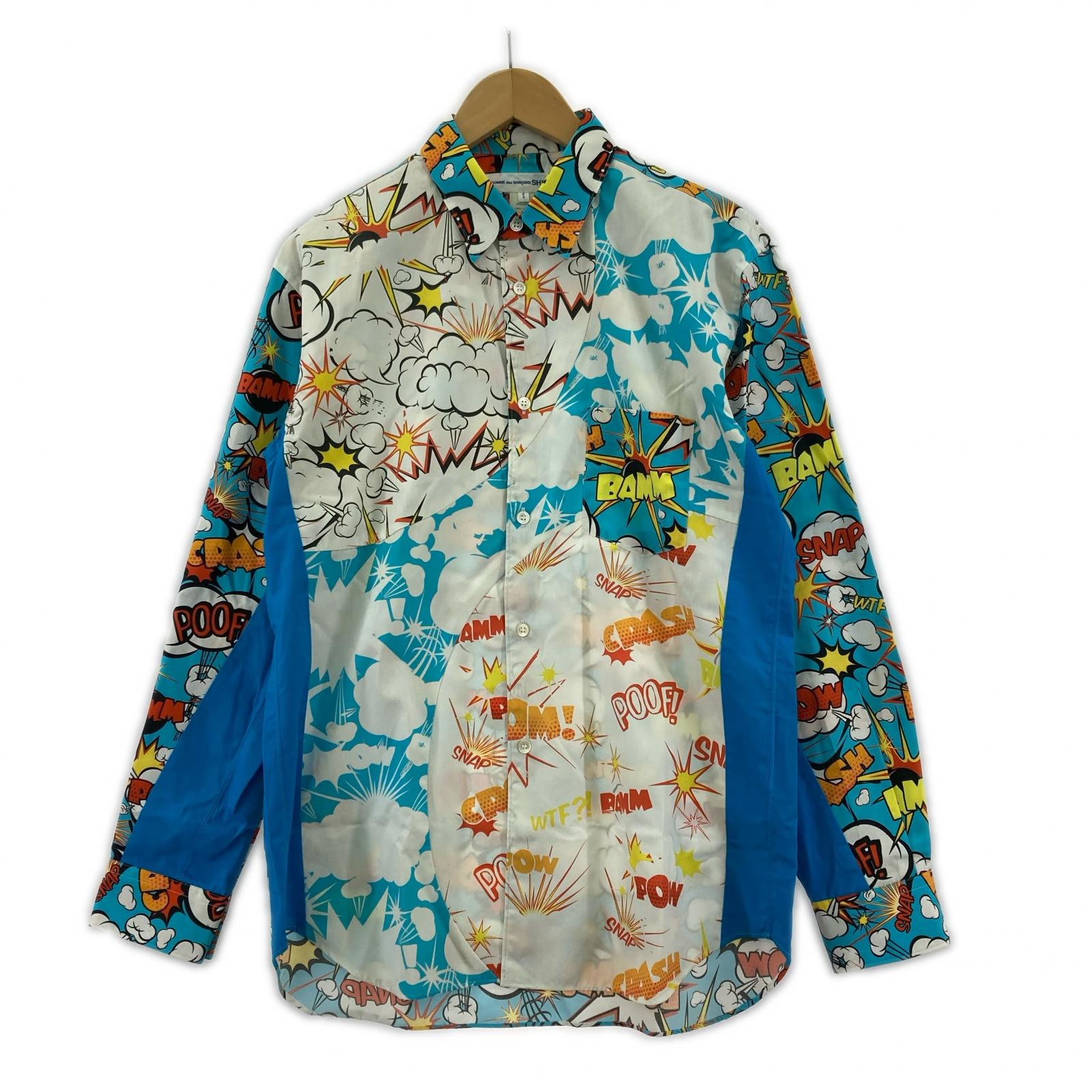 長袖シャツ SHIRT 19SS アメコミ コミック柄 シャツ S