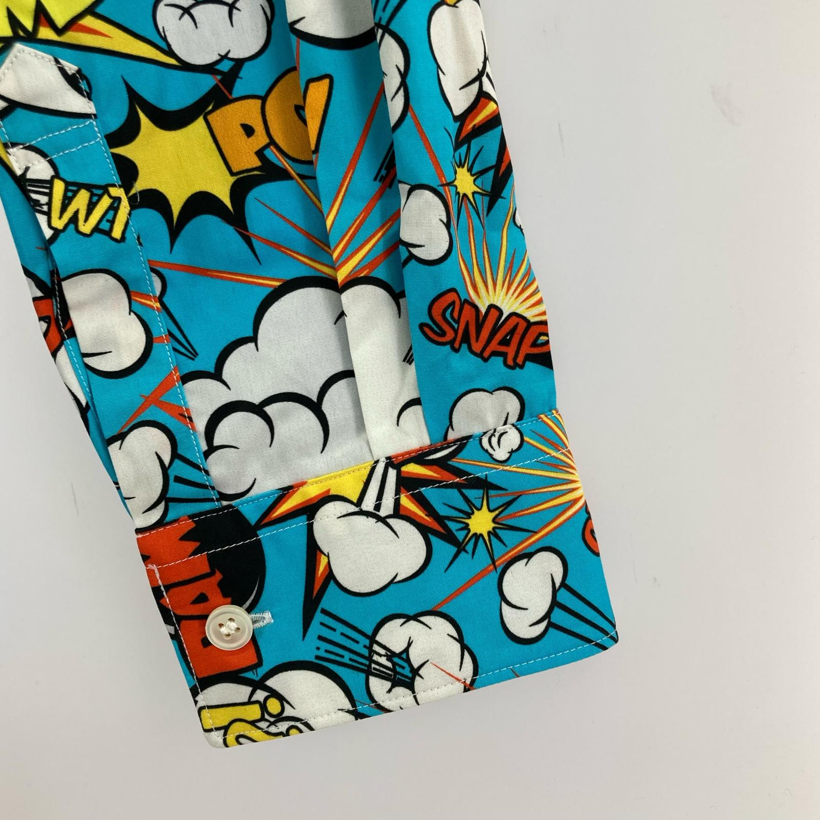 長袖シャツ SHIRT 19SS アメコミ コミック柄 シャツ S