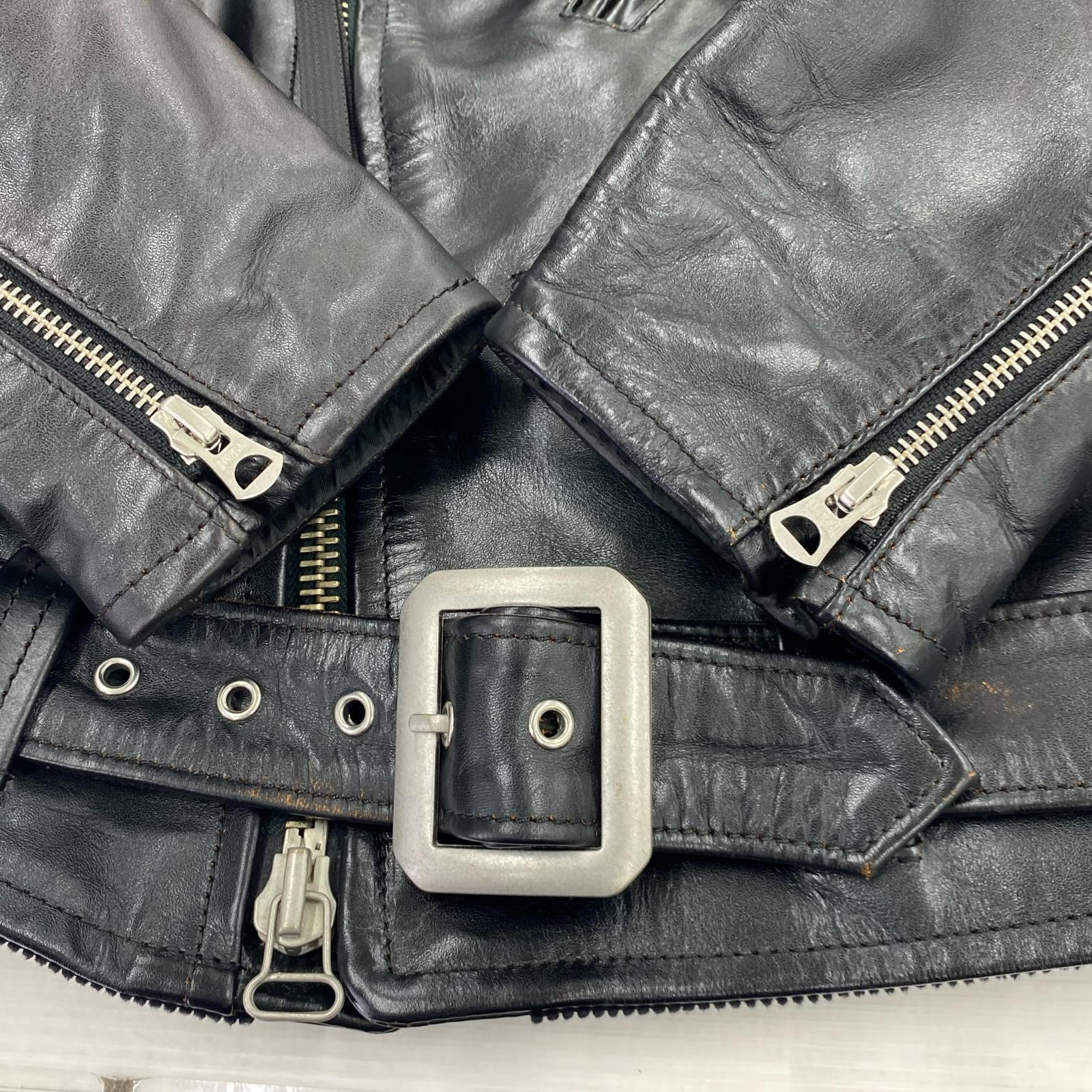 ライダースジャケット Durable CODE33 ホースハイドライダース 38 ブラック