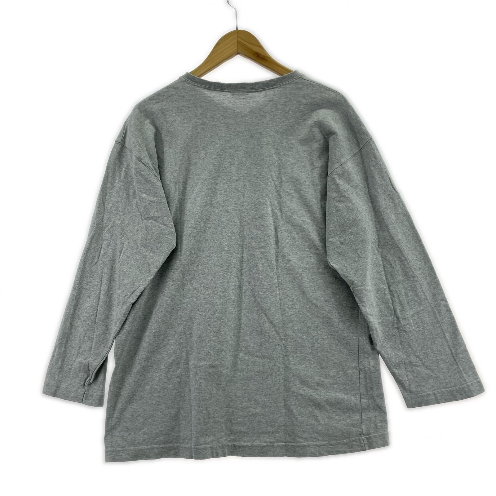 長袖Tシャツ old stussy 白タグ クラウンロゴ M グレー M