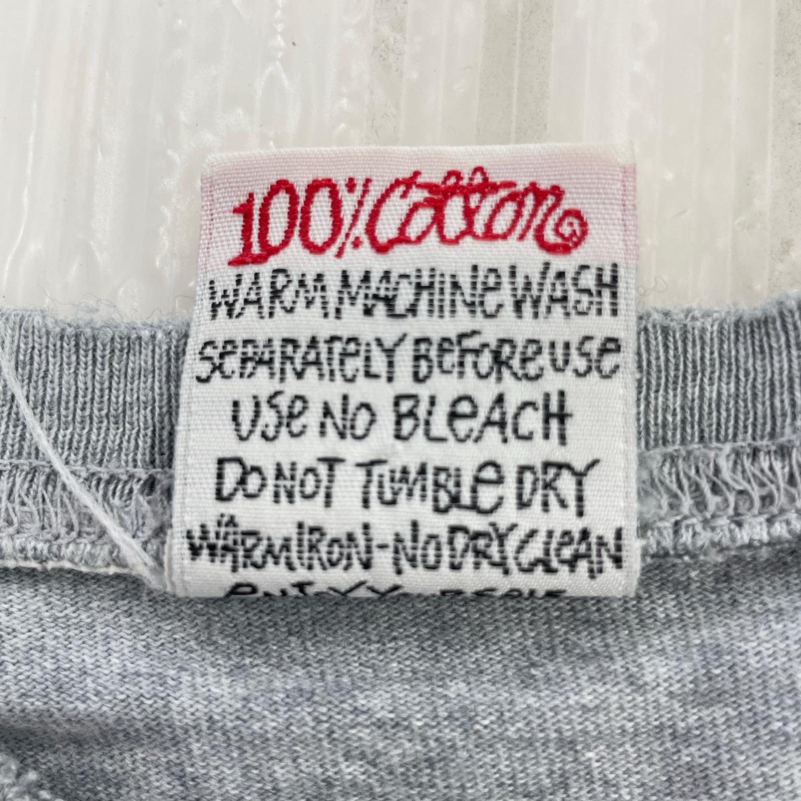 長袖Tシャツ old stussy 白タグ クラウンロゴ M グレー M