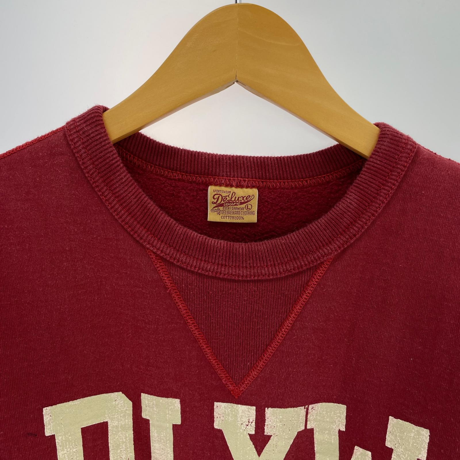 スウェット DELUXE WEAR スウェット 赤 (L) L レッド