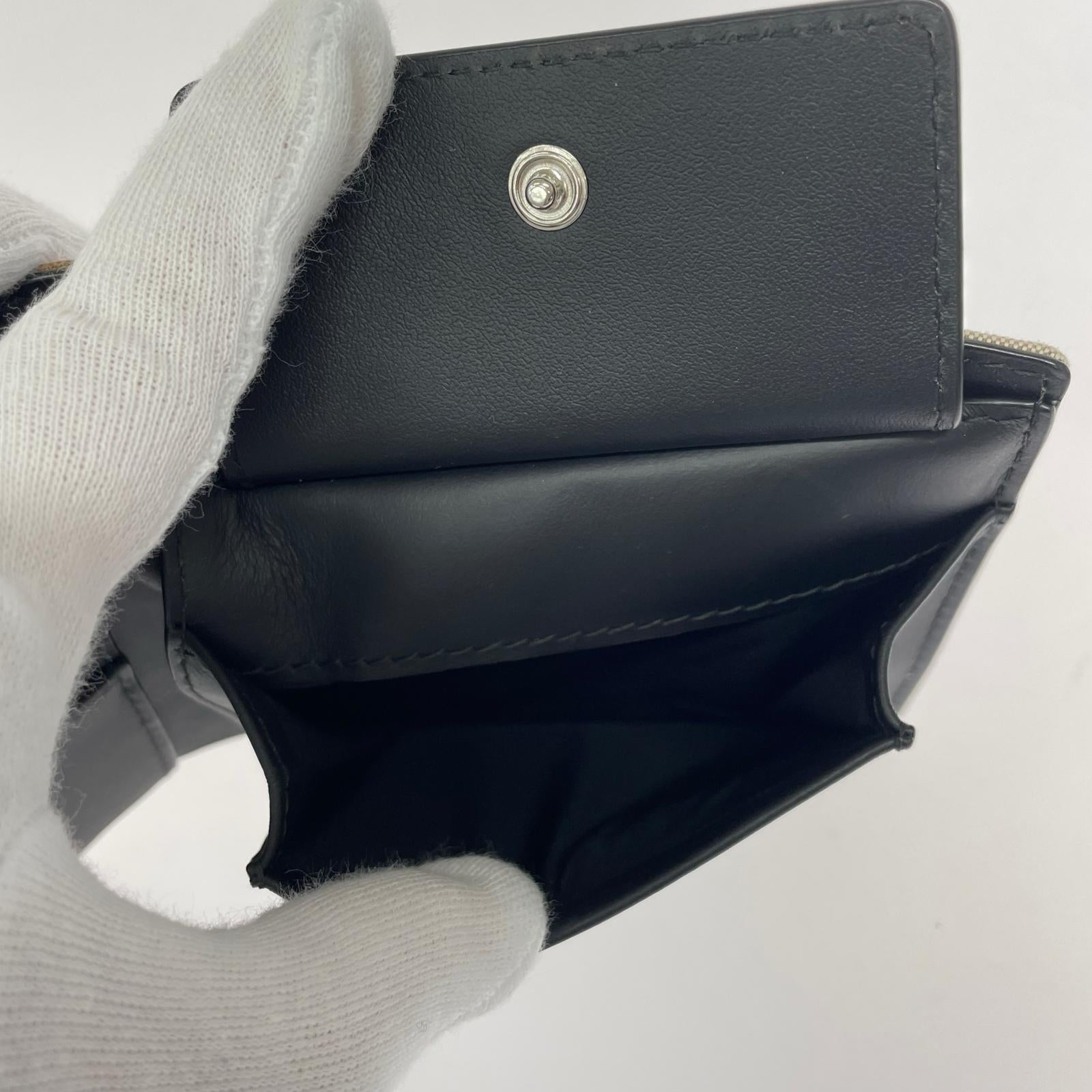 コンパクトウォレット チェック コンパクトウォレット ブラウン