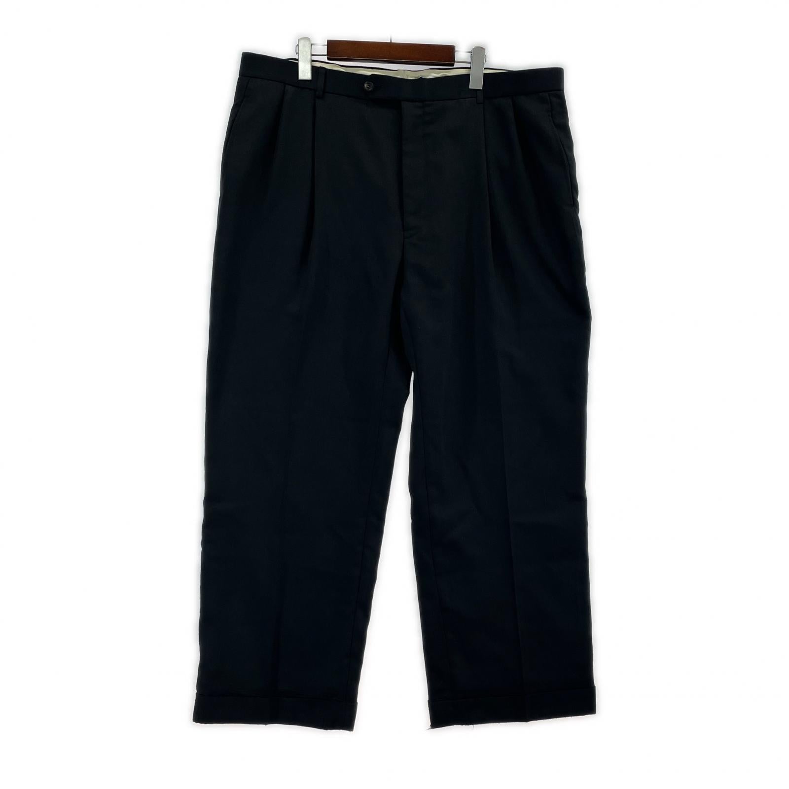 パンツ BIBLIOTHERK 25SS BROTHERS TROUSERS ブラック