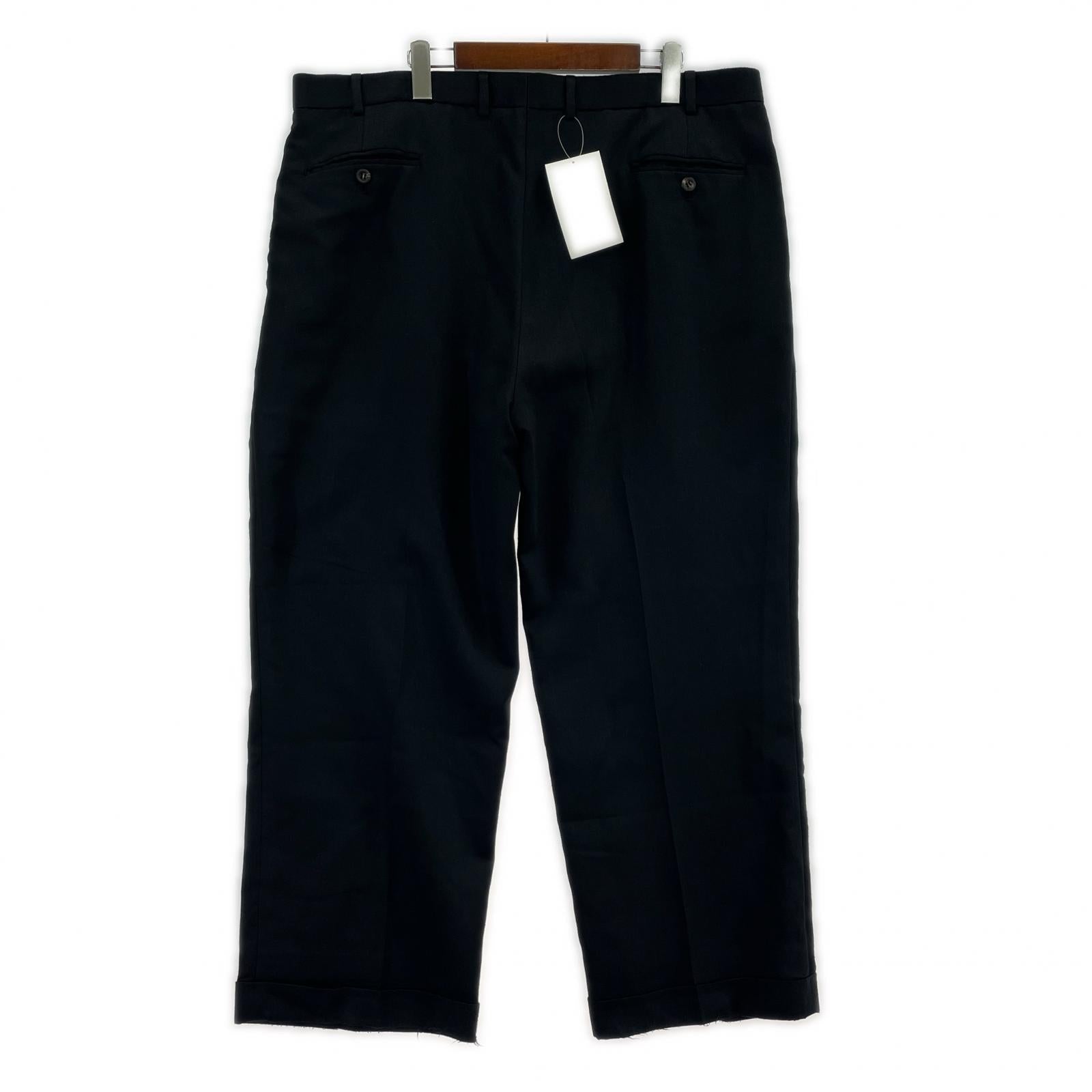 パンツ BIBLIOTHERK 25SS BROTHERS TROUSERS ブラック