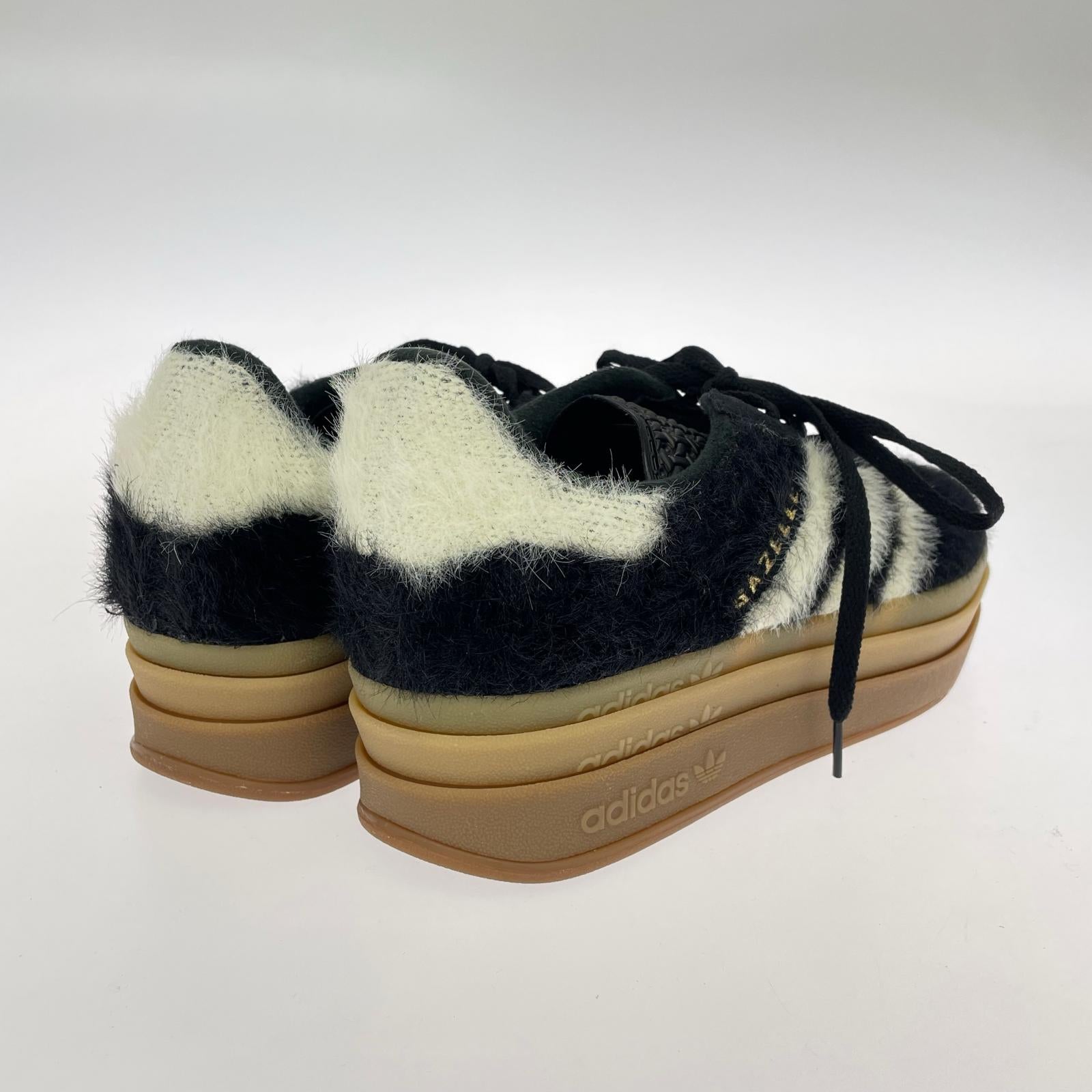 スニーカー GAZELLE モヘア 24 24cm (US6 UK5 1/2 EU38) ブラック
