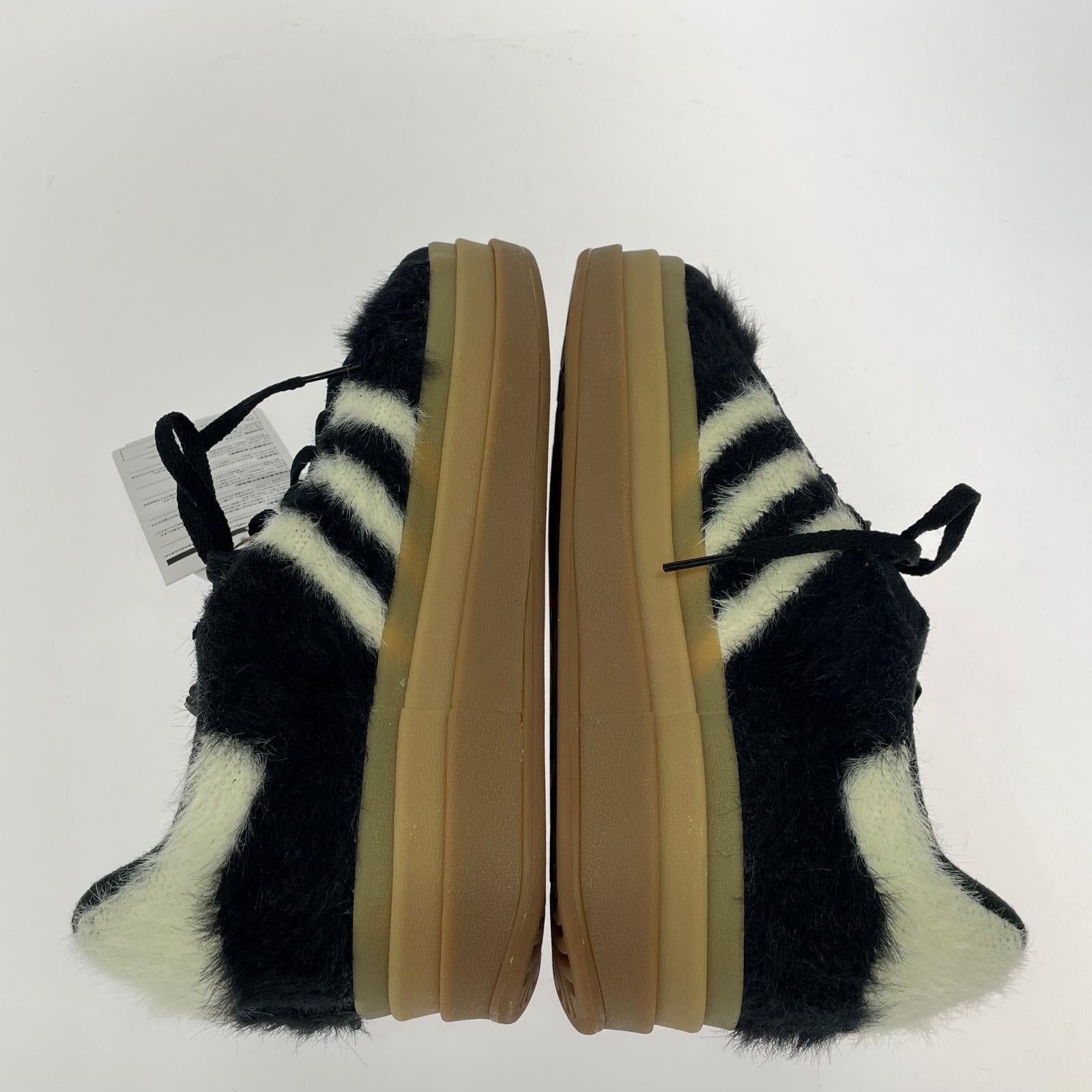 スニーカー GAZELLE モヘア 24 24cm (US6 UK5 1/2 EU38) ブラック