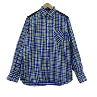 長袖シャツ JUNYA WATANABE COMME des GARCONS MAN コーデュロイ切替チェックシャツ M ブルー M