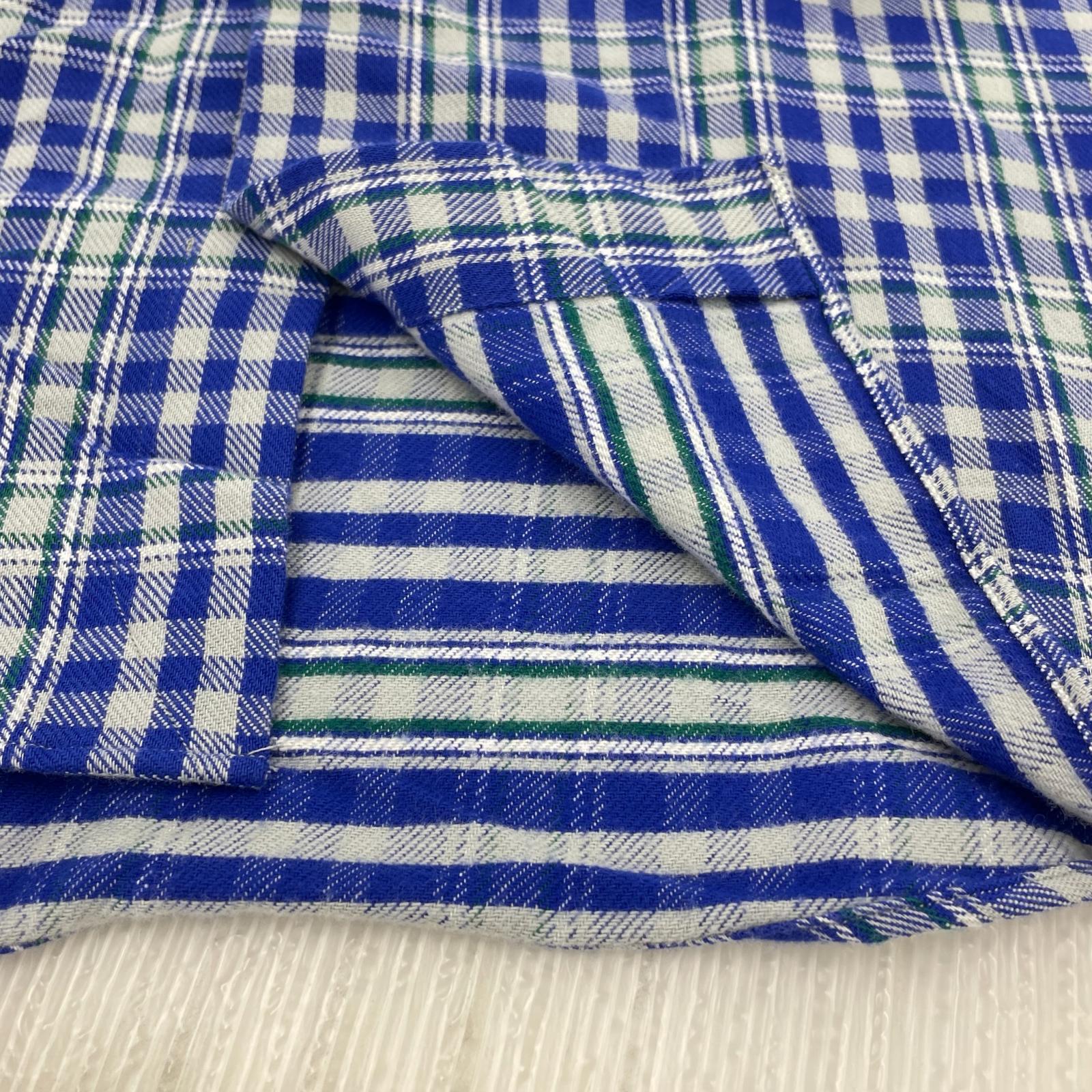 長袖シャツ JUNYA WATANABE COMME des GARCONS MAN コーデュロイ切替チェックシャツ M ブルー M