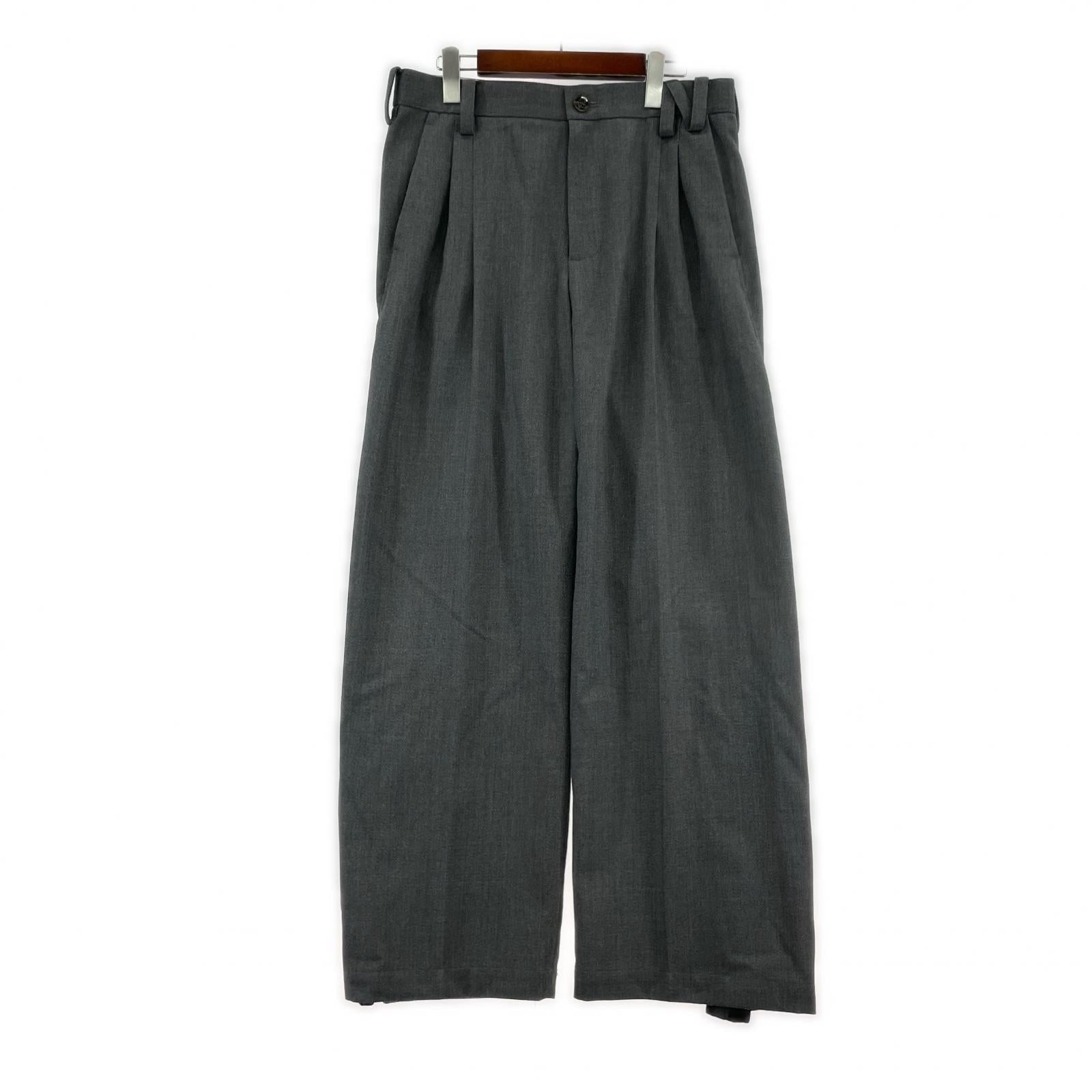 パンツ NULLUS 25AW QUILL PEN TAILORED TROUSER グレー