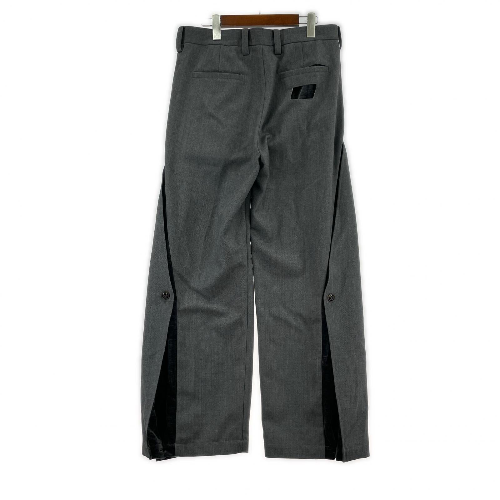 パンツ NULLUS 25AW QUILL PEN TAILORED TROUSER グレー