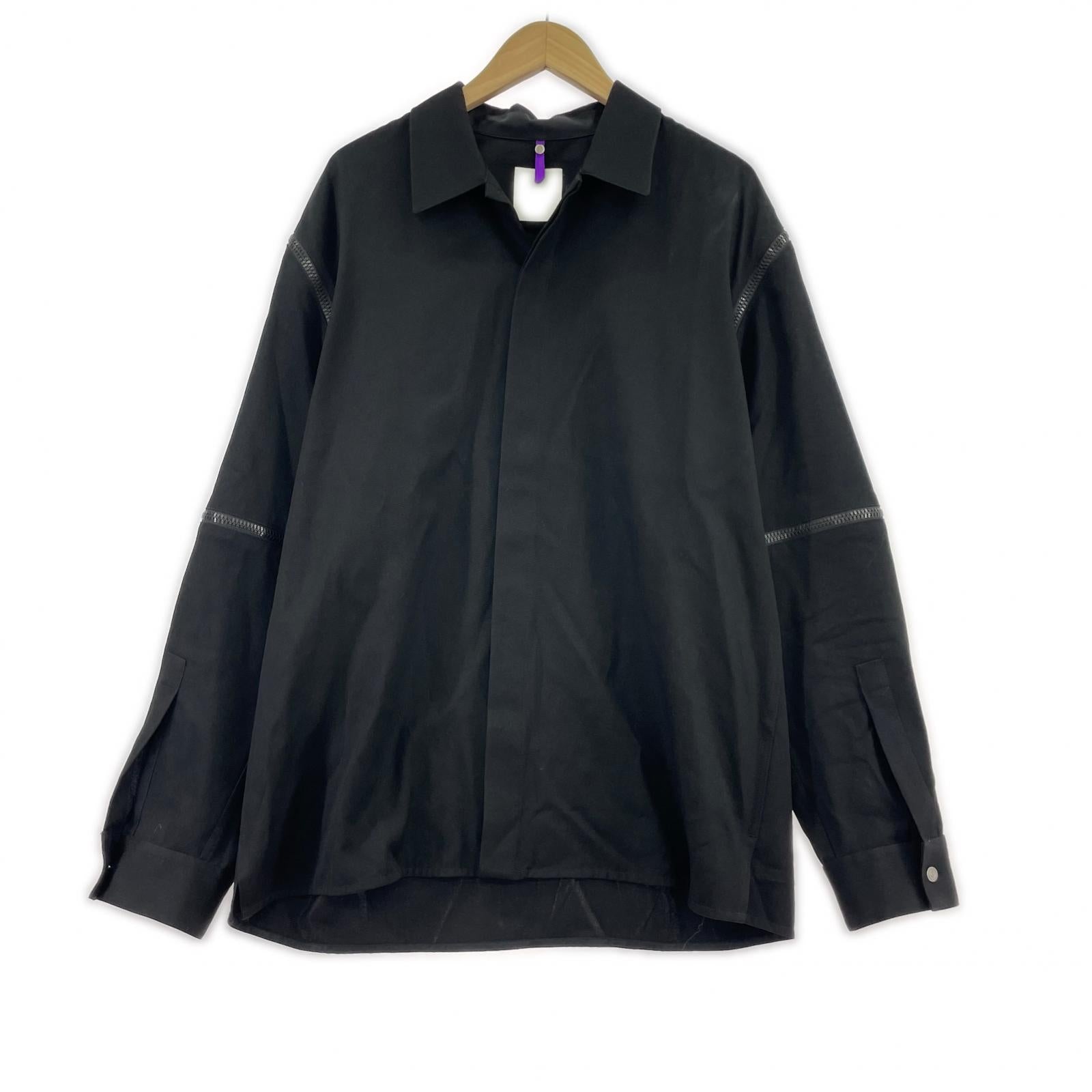 長袖シャツ 23AW MODULAR SHIRT 黒 (M) M ブラック