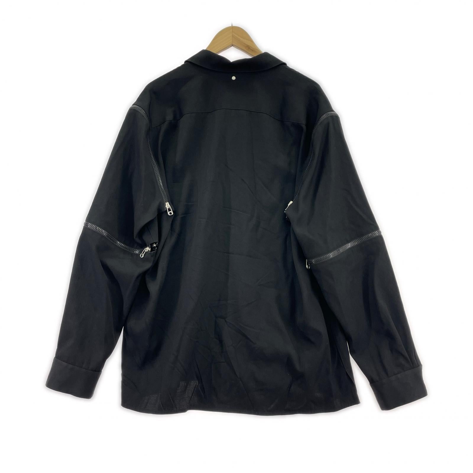 長袖シャツ 23AW MODULAR SHIRT 黒 (M) M ブラック