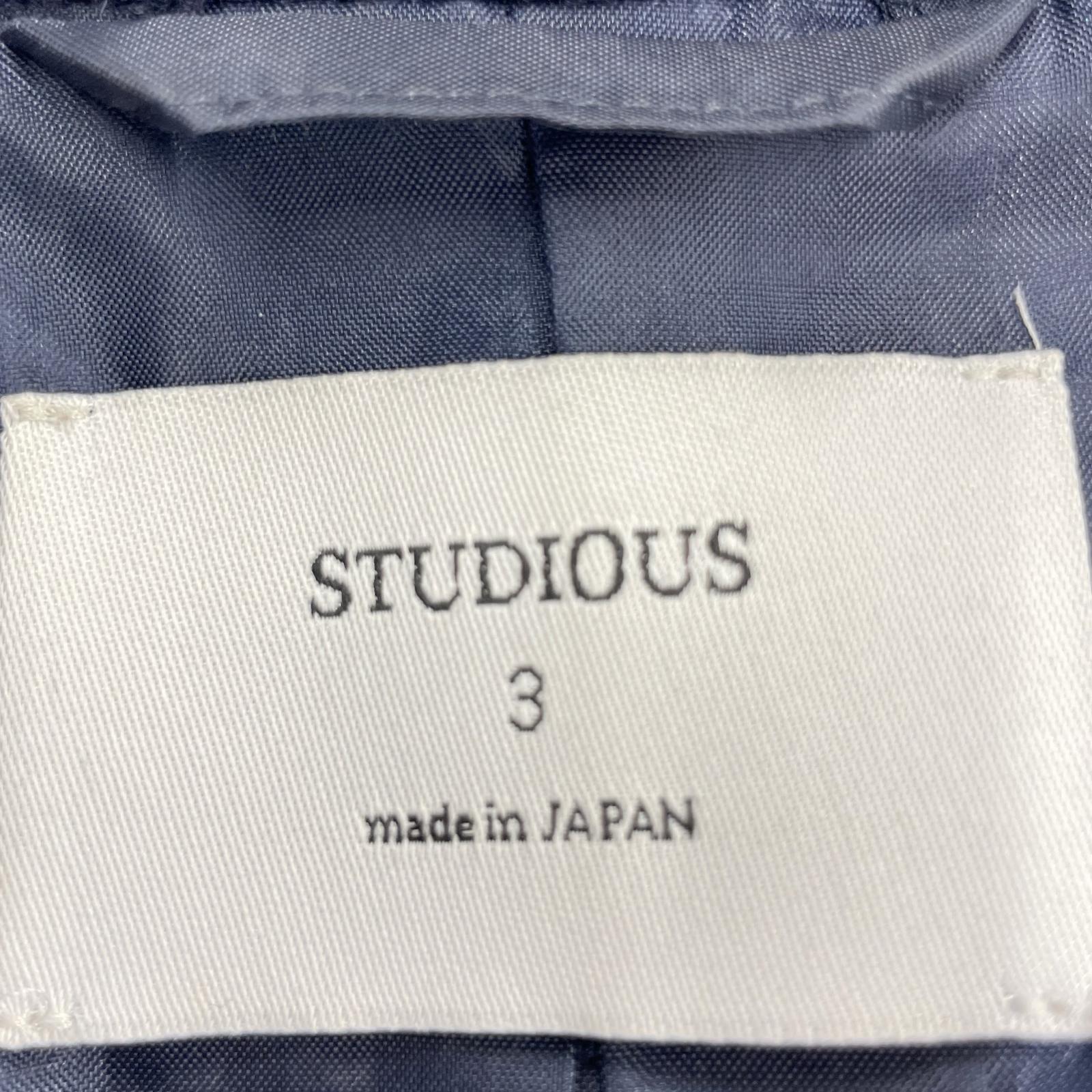 ジャケット リングジップウールブルゾン 紺 (3)