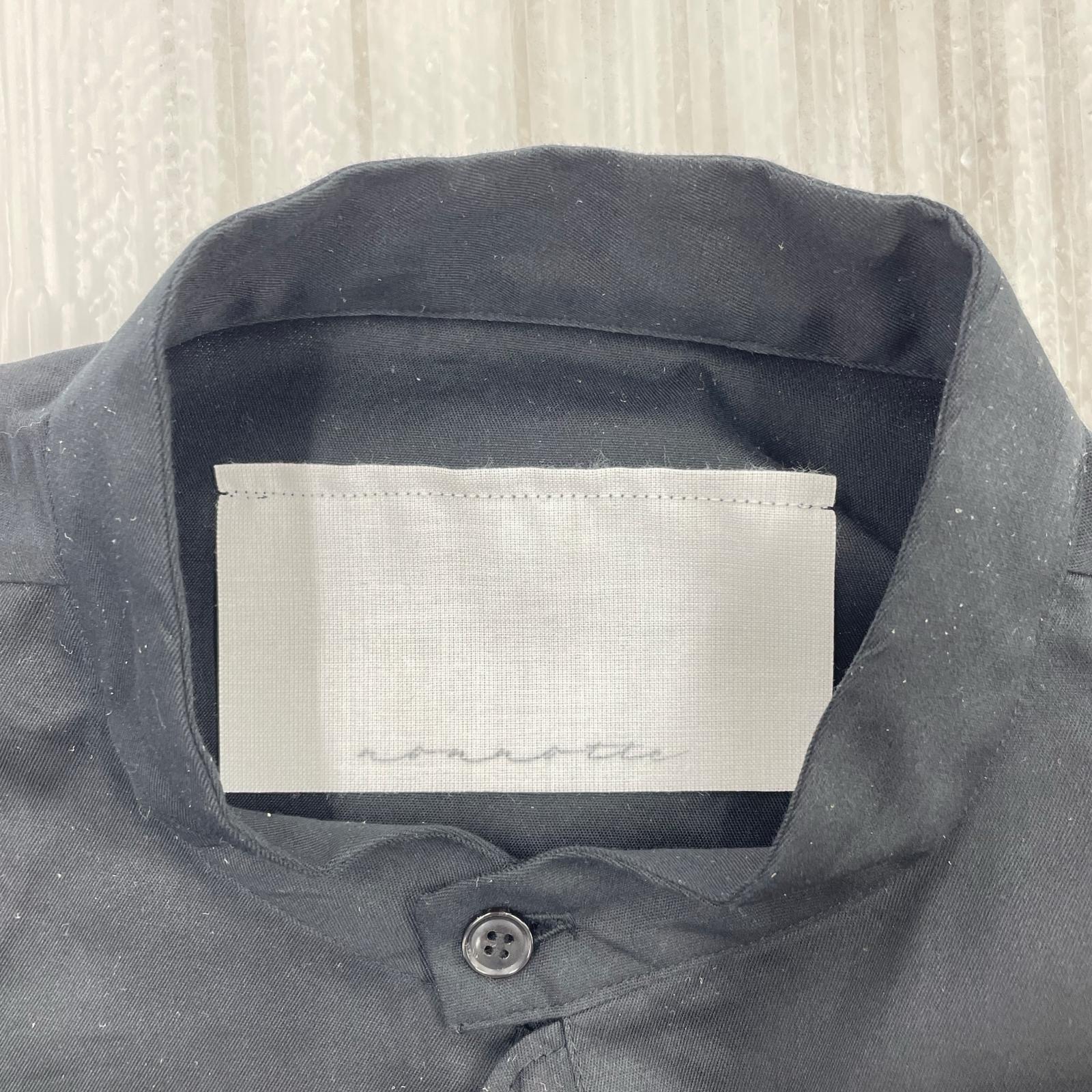 長袖シャツ NONNOTTE Draping Shirt Type C SIZE3 3 ブラック