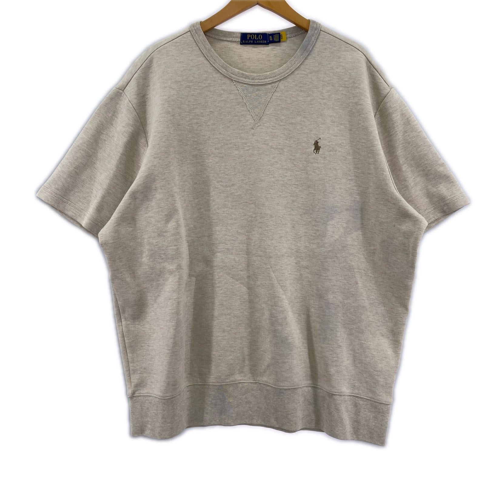 半袖Tシャツ ショートスリーブスウェットシャツ XL ベージュ ベージュ