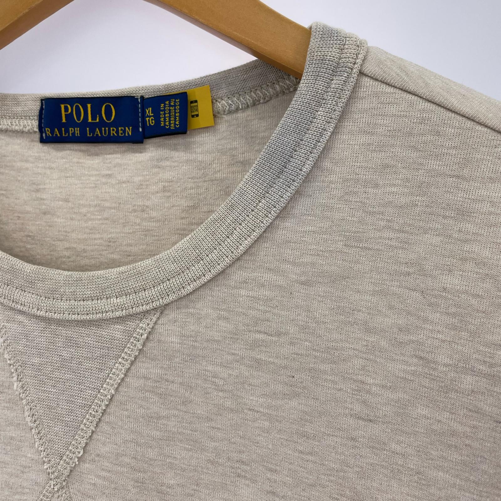 半袖Tシャツ ショートスリーブスウェットシャツ XL ベージュ ベージュ