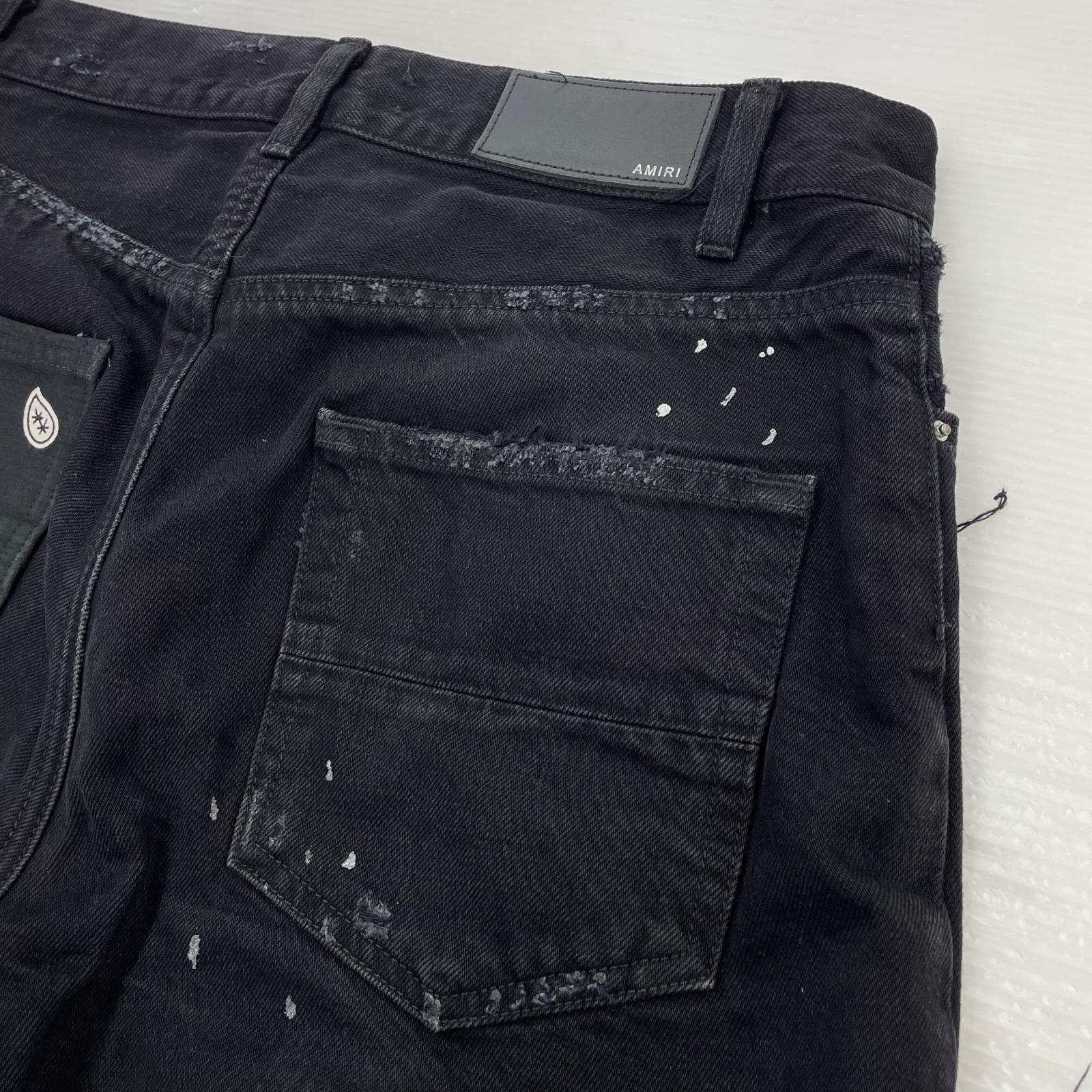 ショートパンツ Art Patch Denim Shorts (29) 29 ブラック