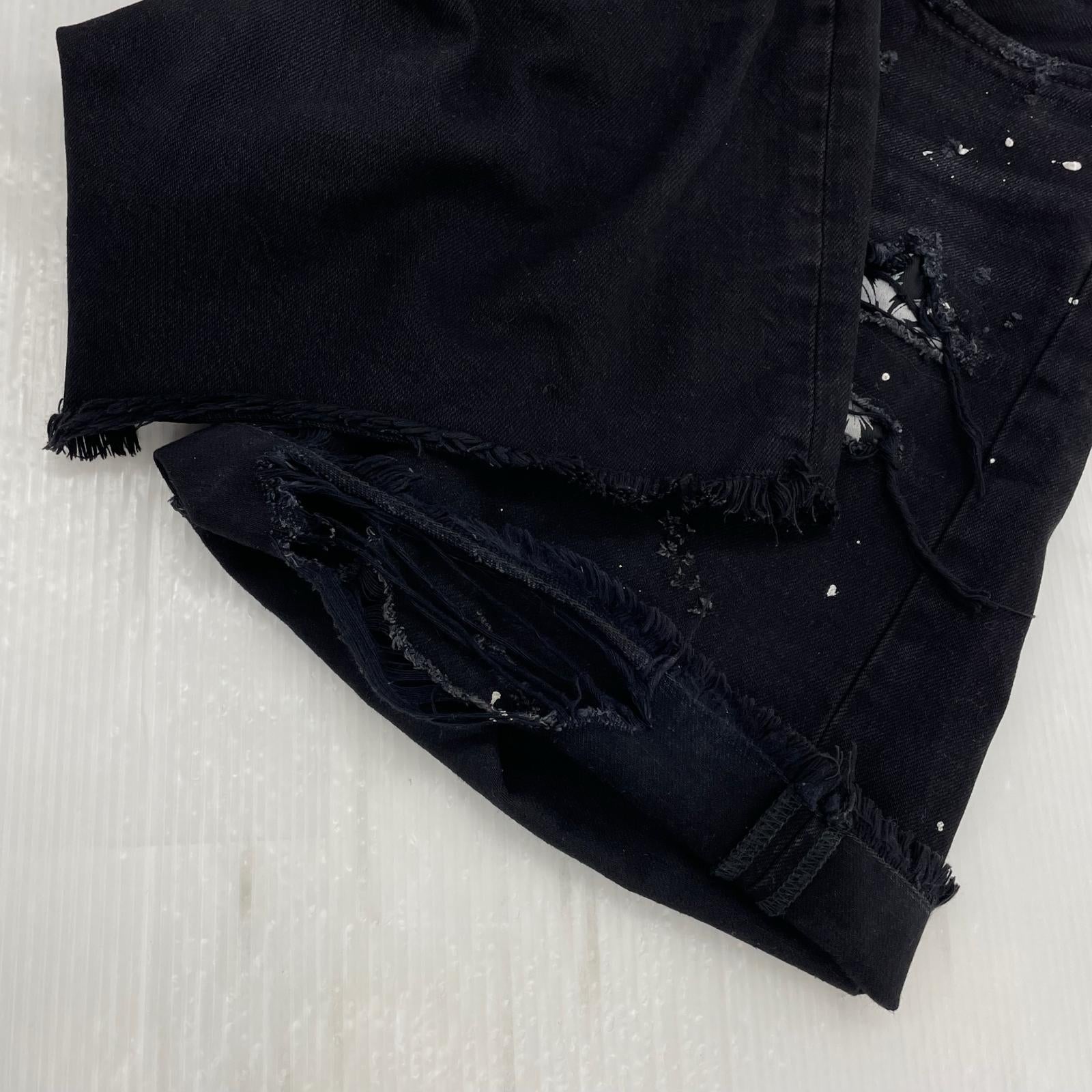 ショートパンツ Art Patch Denim Shorts (29) 29 ブラック