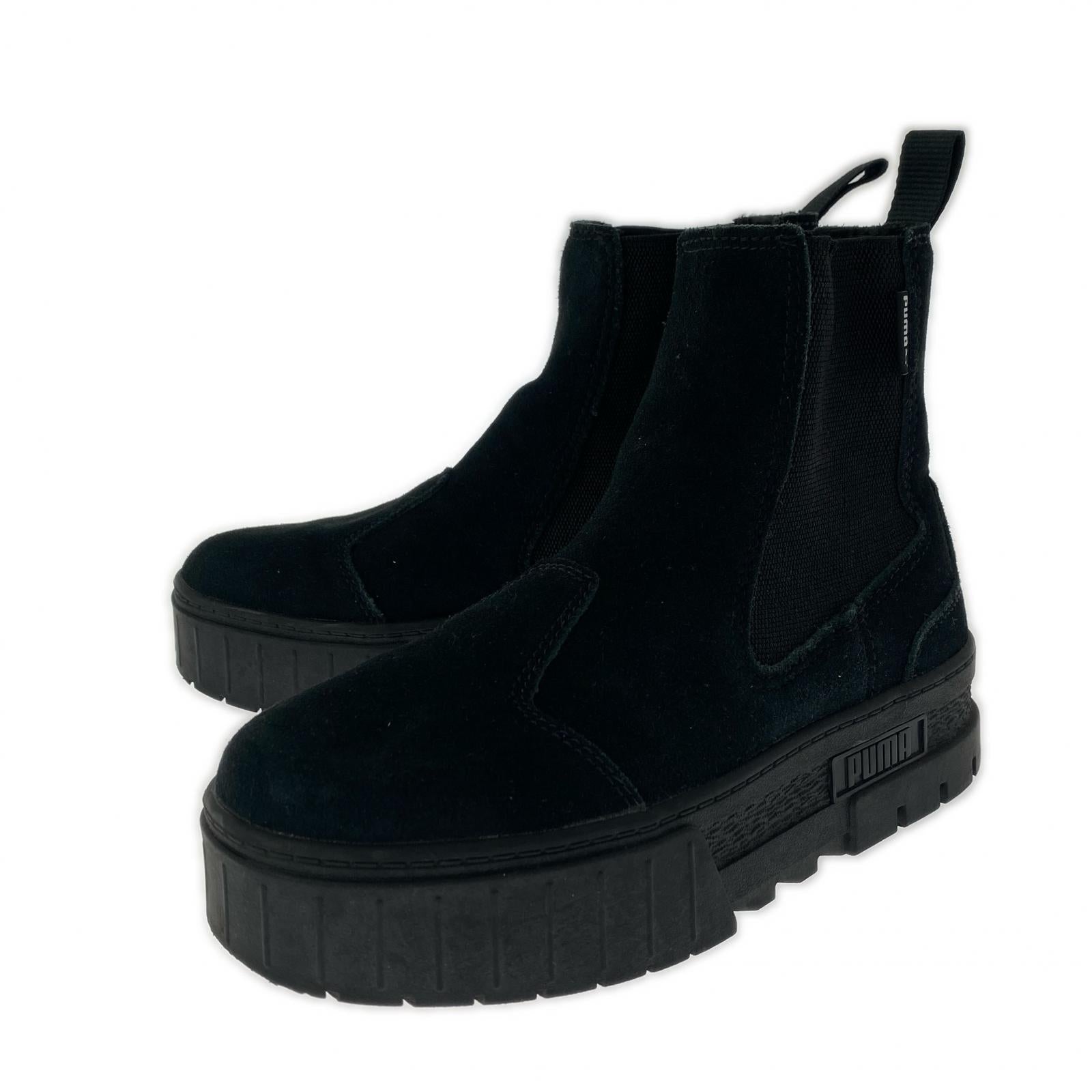ブーツ MAYZE Chelsea Suede Wns 24cm (US6 UK5 1/2 EU38) ブラック