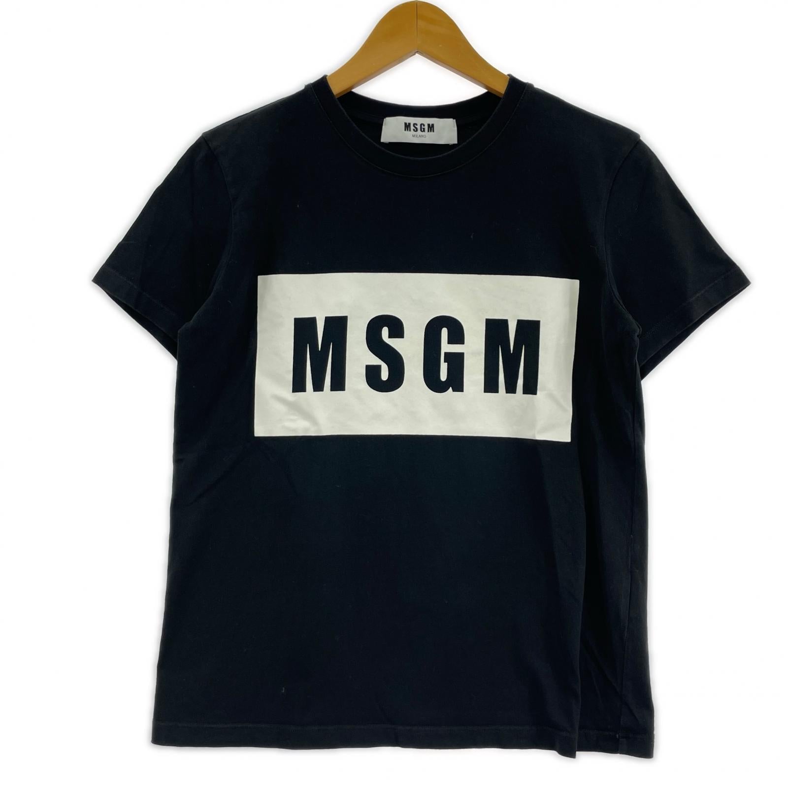 半袖Tシャツ MSGM 半袖Tシャツ・カットソー S ブラック