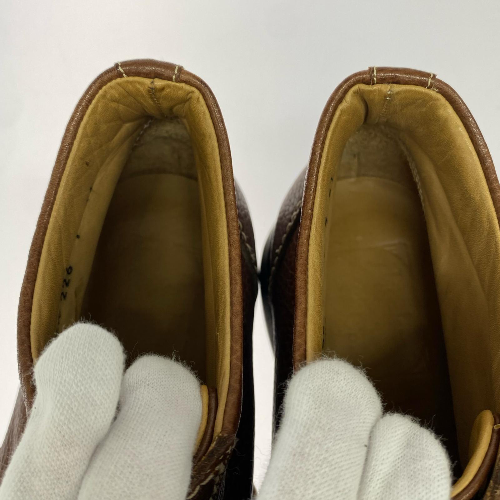 シューズ Poulsen Skone レザーシューズ シボ革 ブラウン