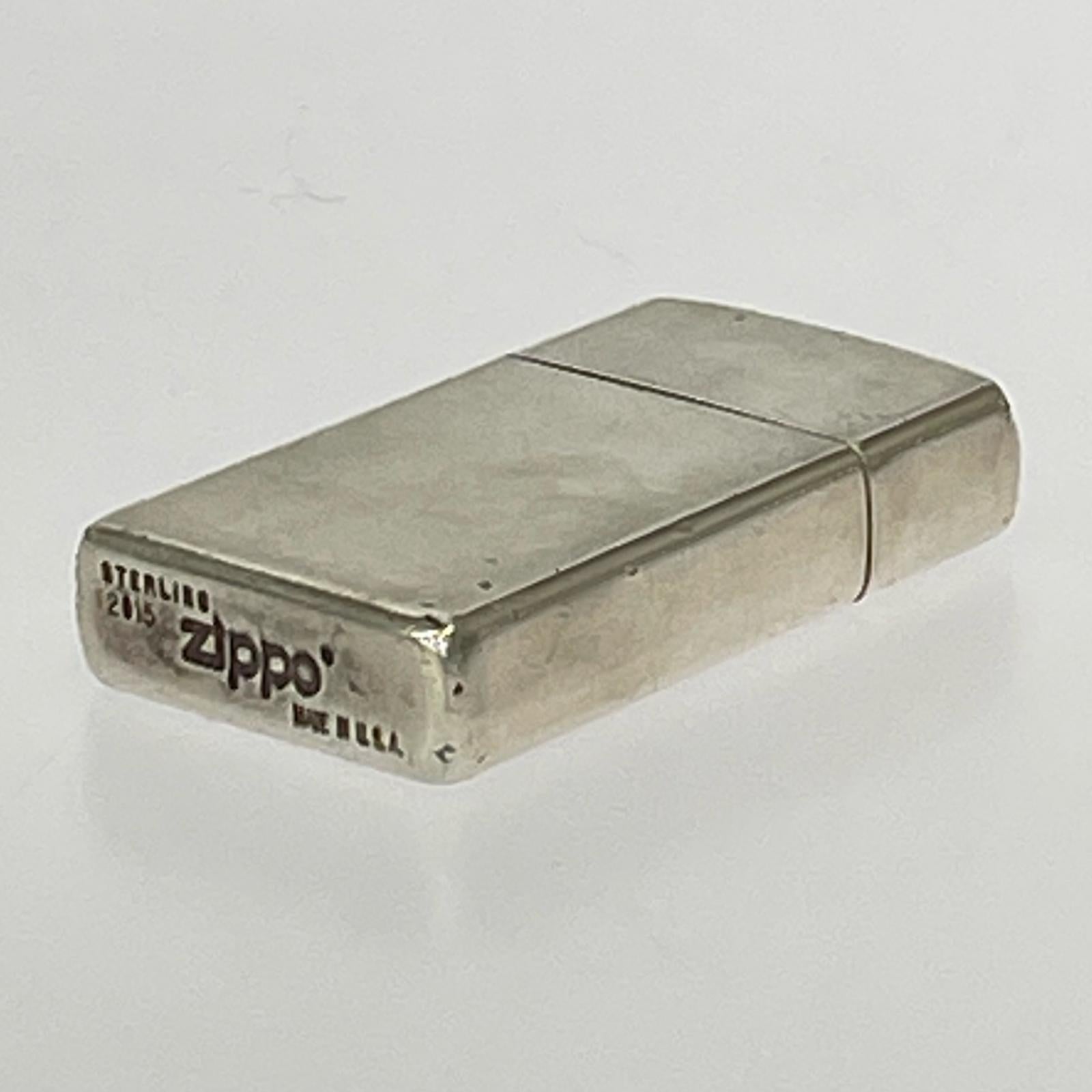 ライター STERLING 2015製 スリム シルバー