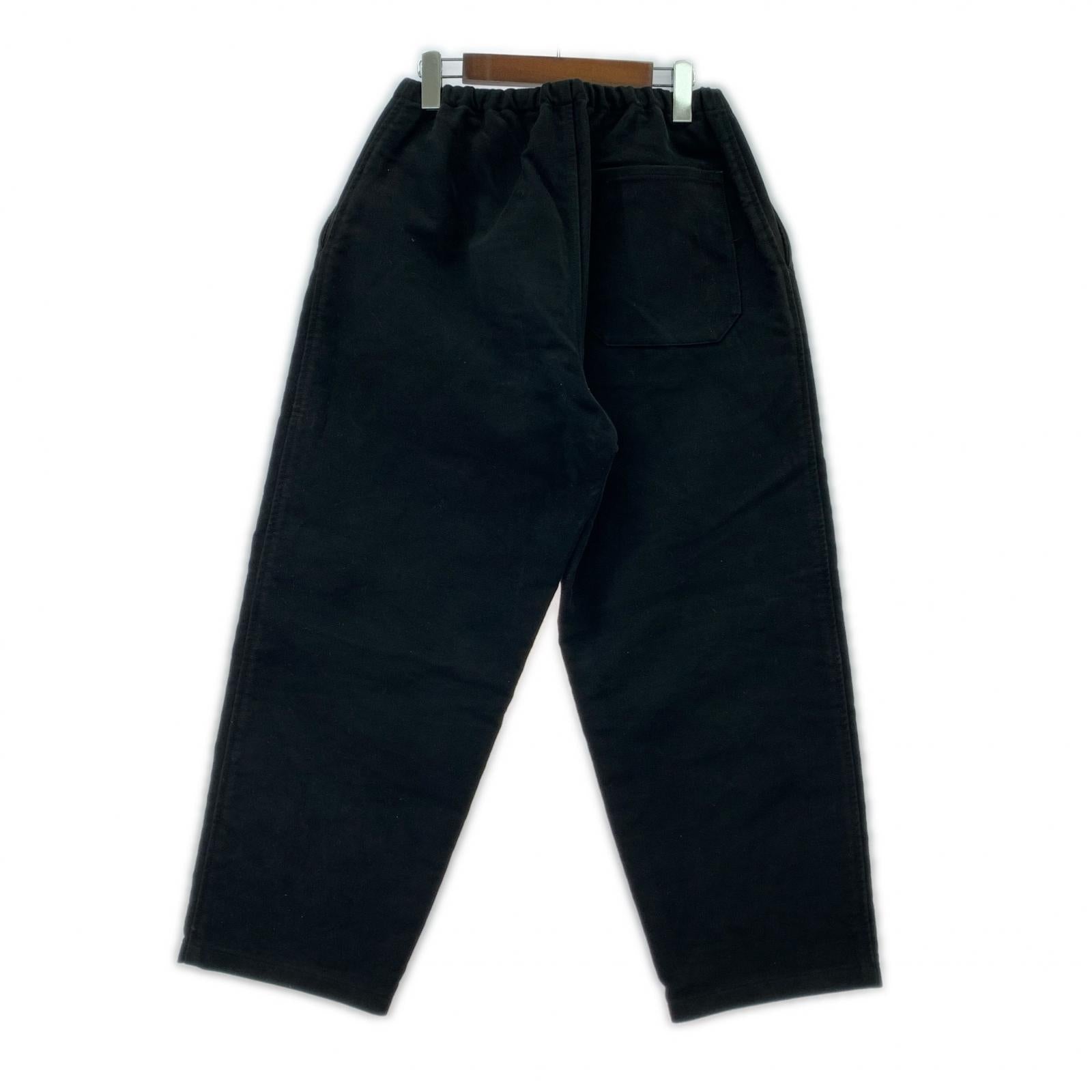 パンツ 25AW/モールスキンドローストリングパンツ/1/黒 1 ブラック