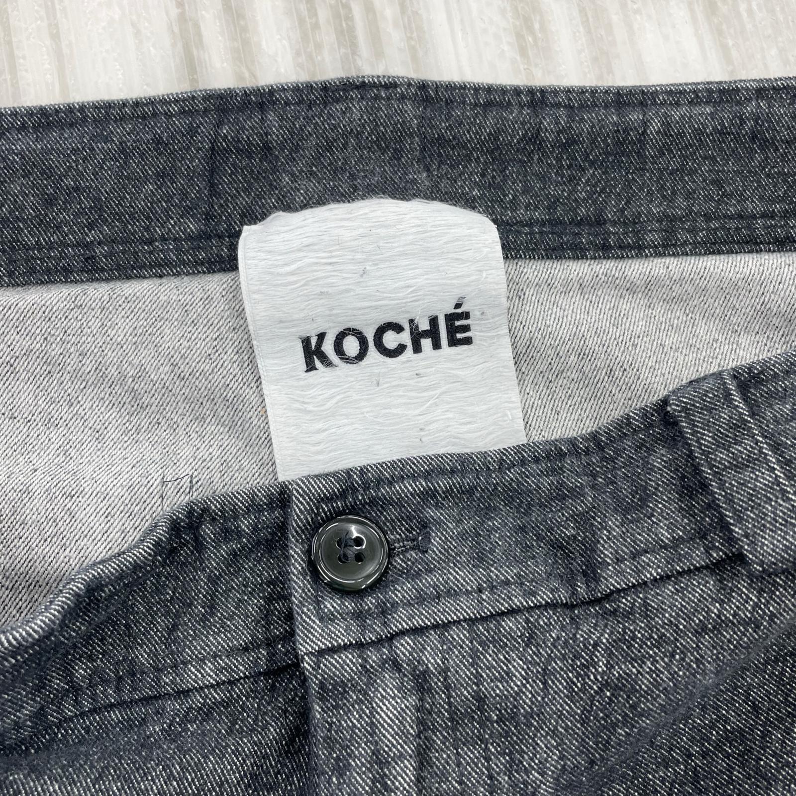 デニムパンツ KOCHE サイドラインデニム ブラック