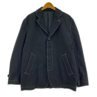 ジャケット HOMME 20AW ステッチデザインジャケット M ブラック
