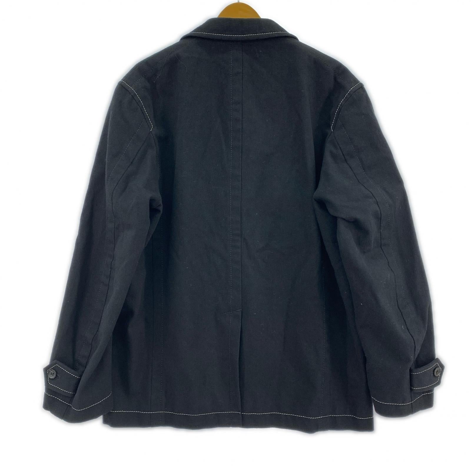 ジャケット HOMME 20AW ステッチデザインジャケット M ブラック