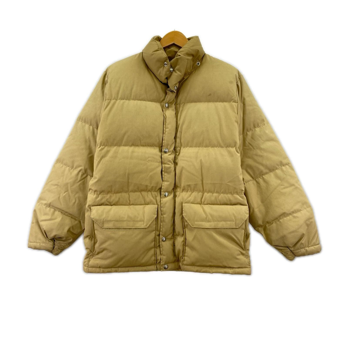 ダウンジャケット 80s USA製 茶タグ Down Jacket S S ベージュ