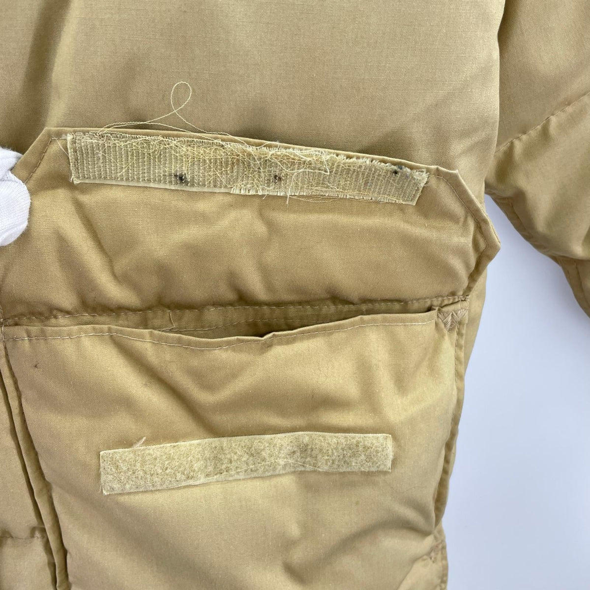 ダウンジャケット 80s USA製 茶タグ Down Jacket S S ベージュ