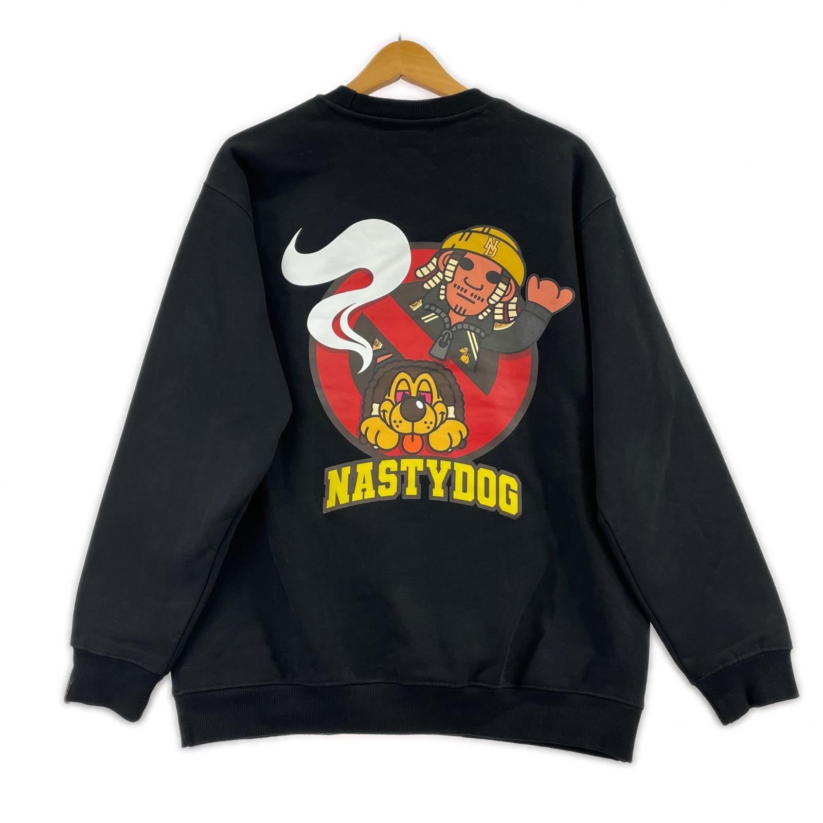 スウェット NASTY DOG/SWEATSHIRT/M/BLK M ブラック