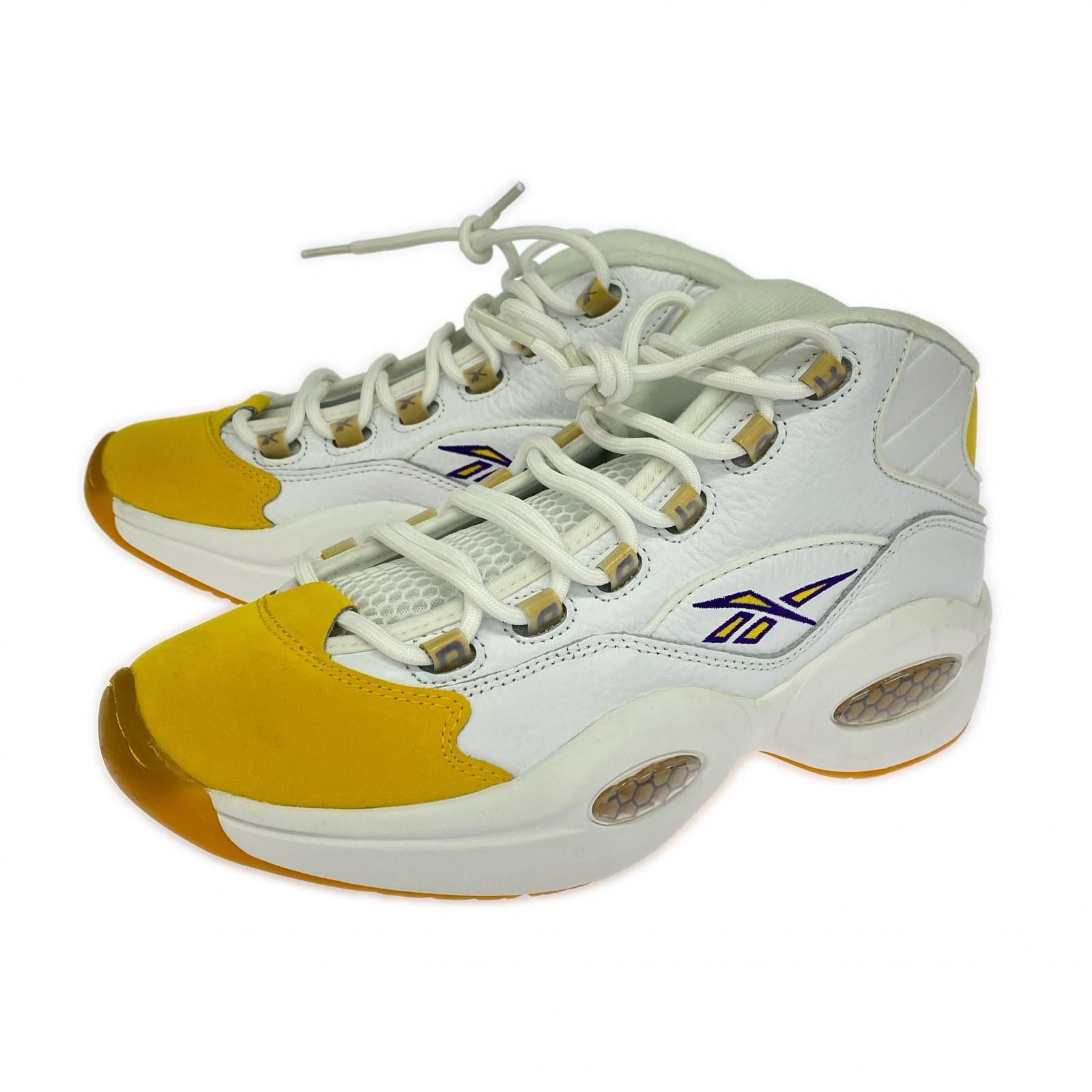 スニーカー Question Mid Yellow Toe FX4278 (27.5cm) 27.5cm (US9 1/2 UK9 EU45) ホワイト