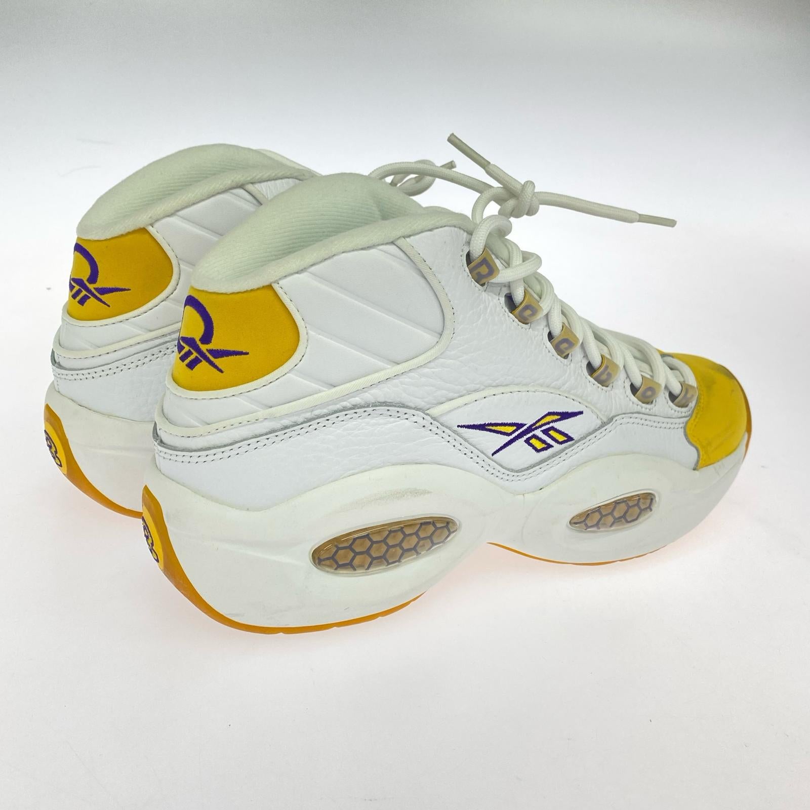 スニーカー Question Mid Yellow Toe FX4278 (27.5cm) 27.5cm (US9 1/2 UK9 EU45) ホワイト