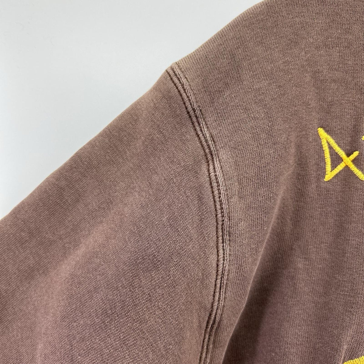 スウェット 刺繍 ジップスウェット 4TH BOMB WING (M) 茶 M ブラウン