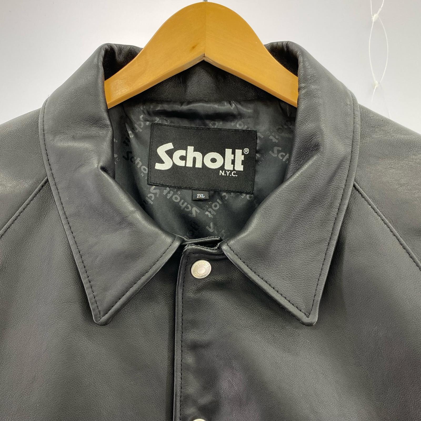 レザージャケット シープスキン レザージャケット 黒(2XL) ブラック