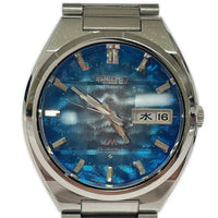 腕時計 SEIKO VINTAGE 5606-7340 LM Lord Matic ブルーグラデーションダイヤル 腕時計 AT シルバー