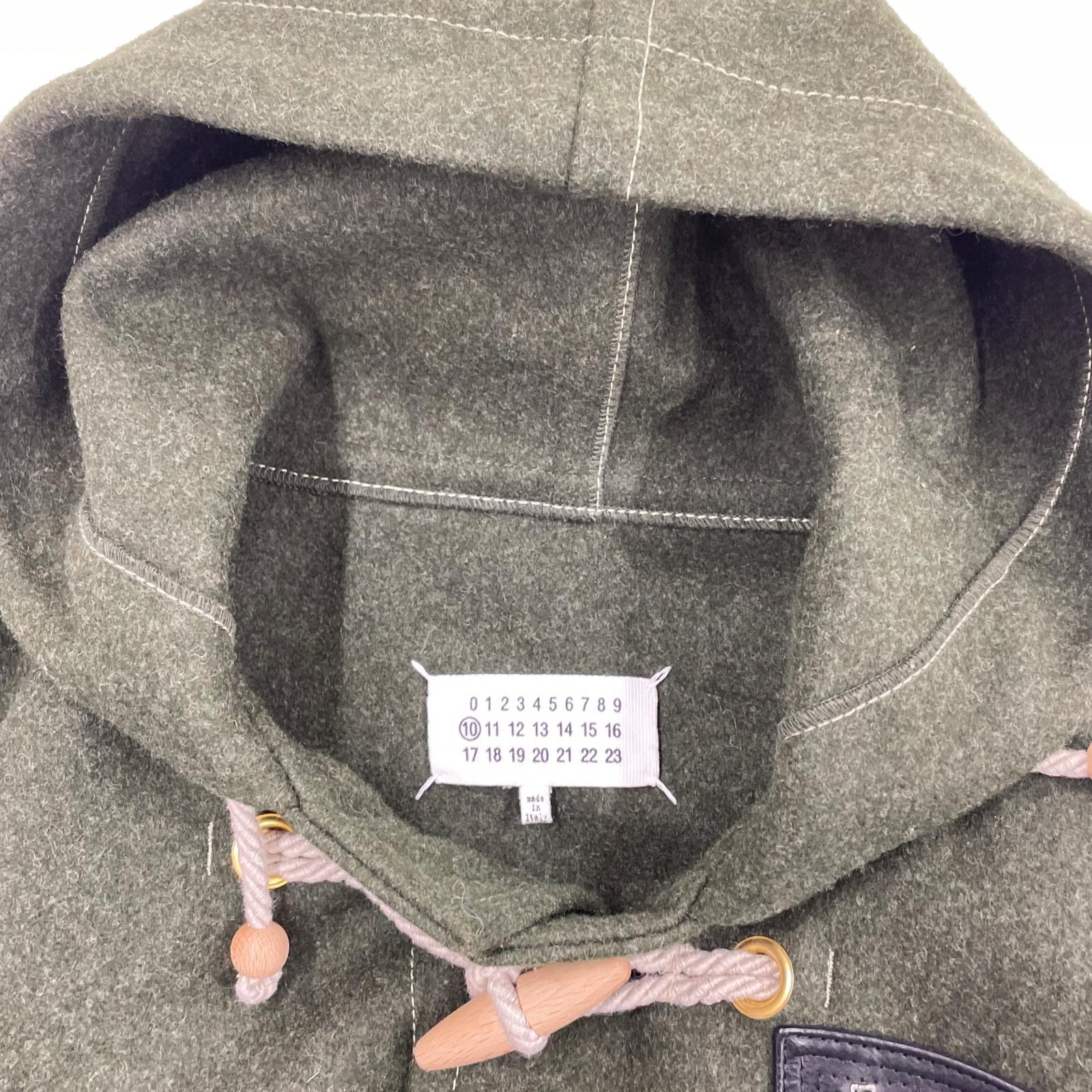 ブルゾン 21AW フェイクレザー切替ダッフルコート-46 46 グリーン