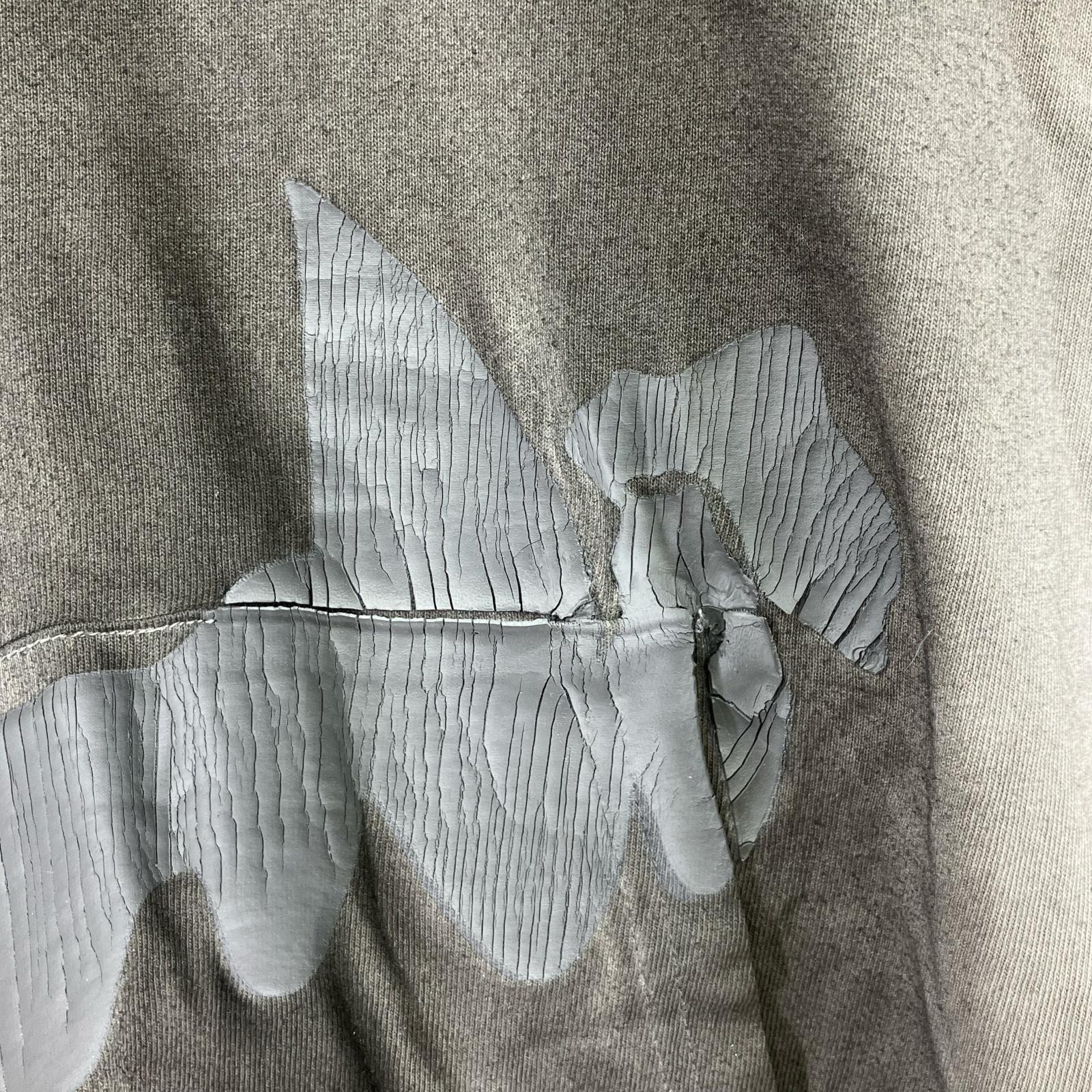 半袖Tシャツ ヴィンテージ加工 S/SプリントTee L グレー